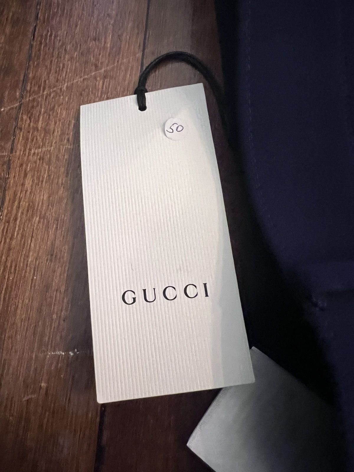 Gucci €1K crinkled, cropped wool trousers, back cinch, IT50, Italy Size US 34 / EU 50 - 11 Thumbnail