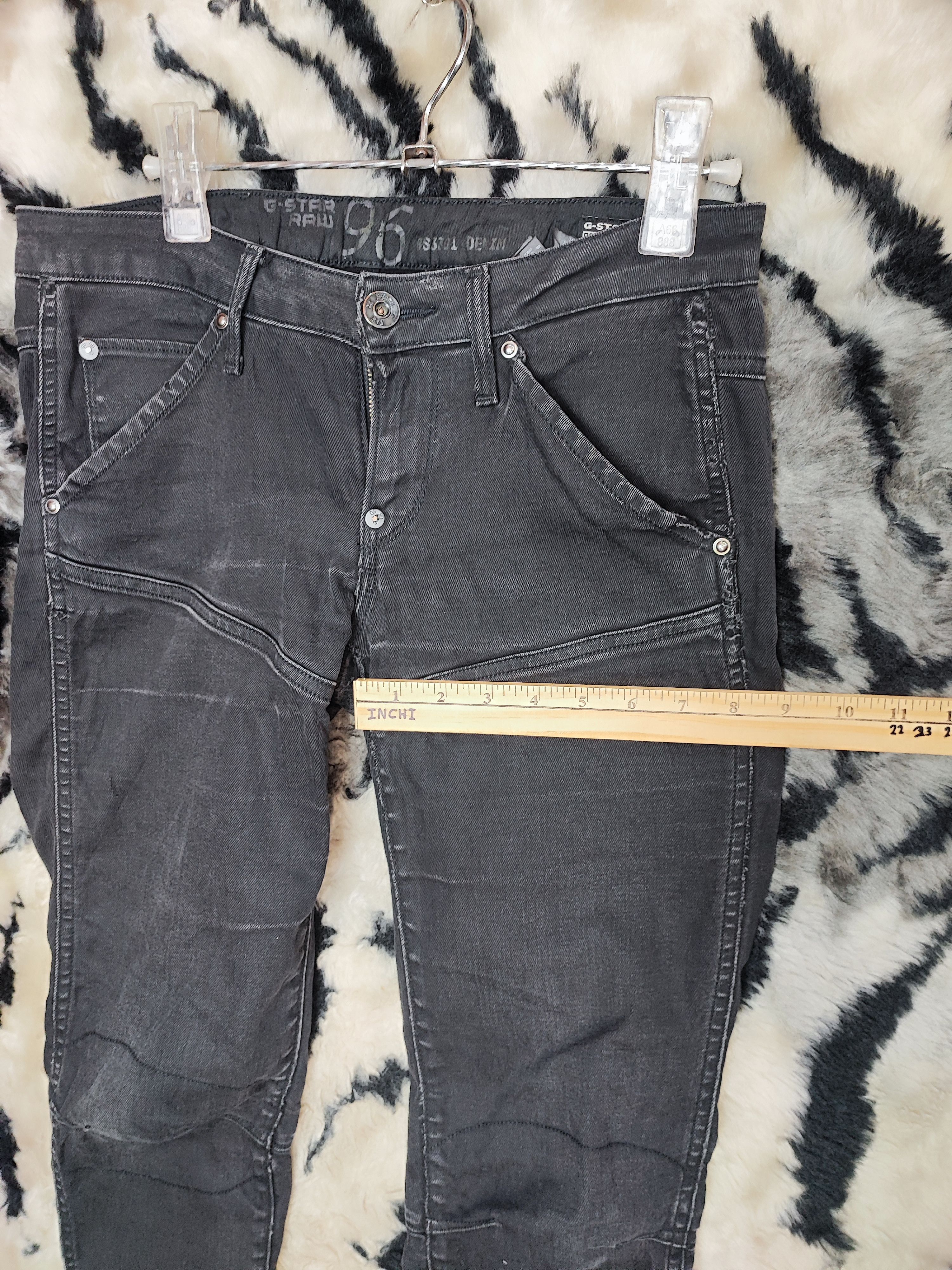 G-Star Mens G Star Raw 96 Denim Stretch Jeans Low Rise Size US 31 - 7 Thumbnail