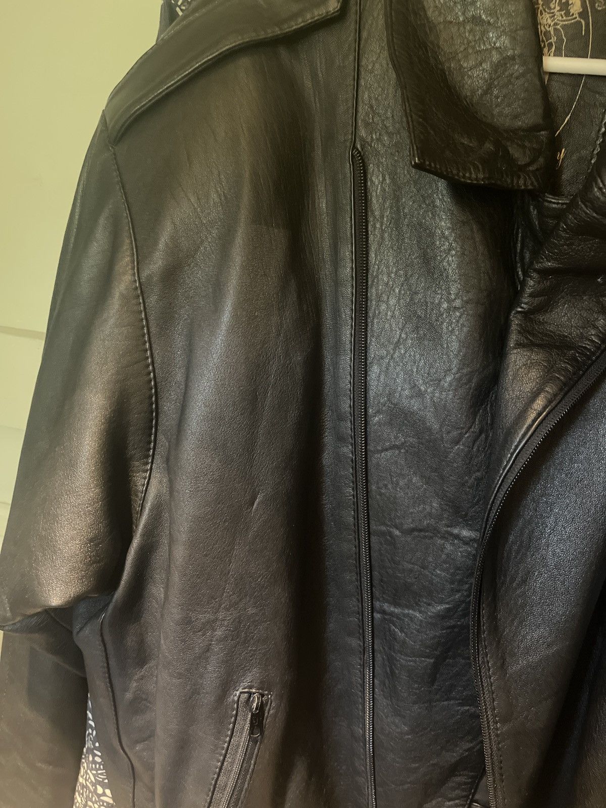 Vintage Vintage Colombian Leather Jacket Size US L / EU 52-54 / 3 - 3 Thumbnail