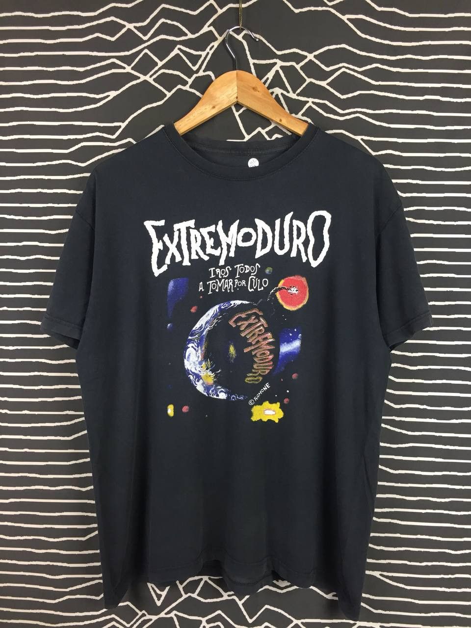 Band Tees × Vintage Extremoduro Spanish Punk Rock Band Tour 2014 Tee Size US L / EU 52-54 / 3 - 1 Thumbnail