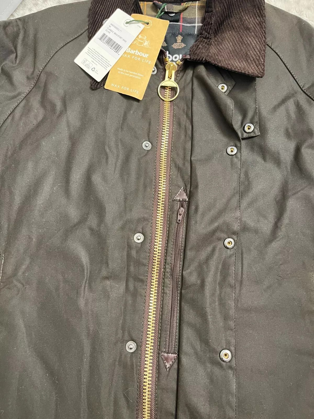 Barbour size 44 ~ Barbour Bedale Wax made in the U.K. Size US L / EU 52-54 / 3 - 1 Thumbnail