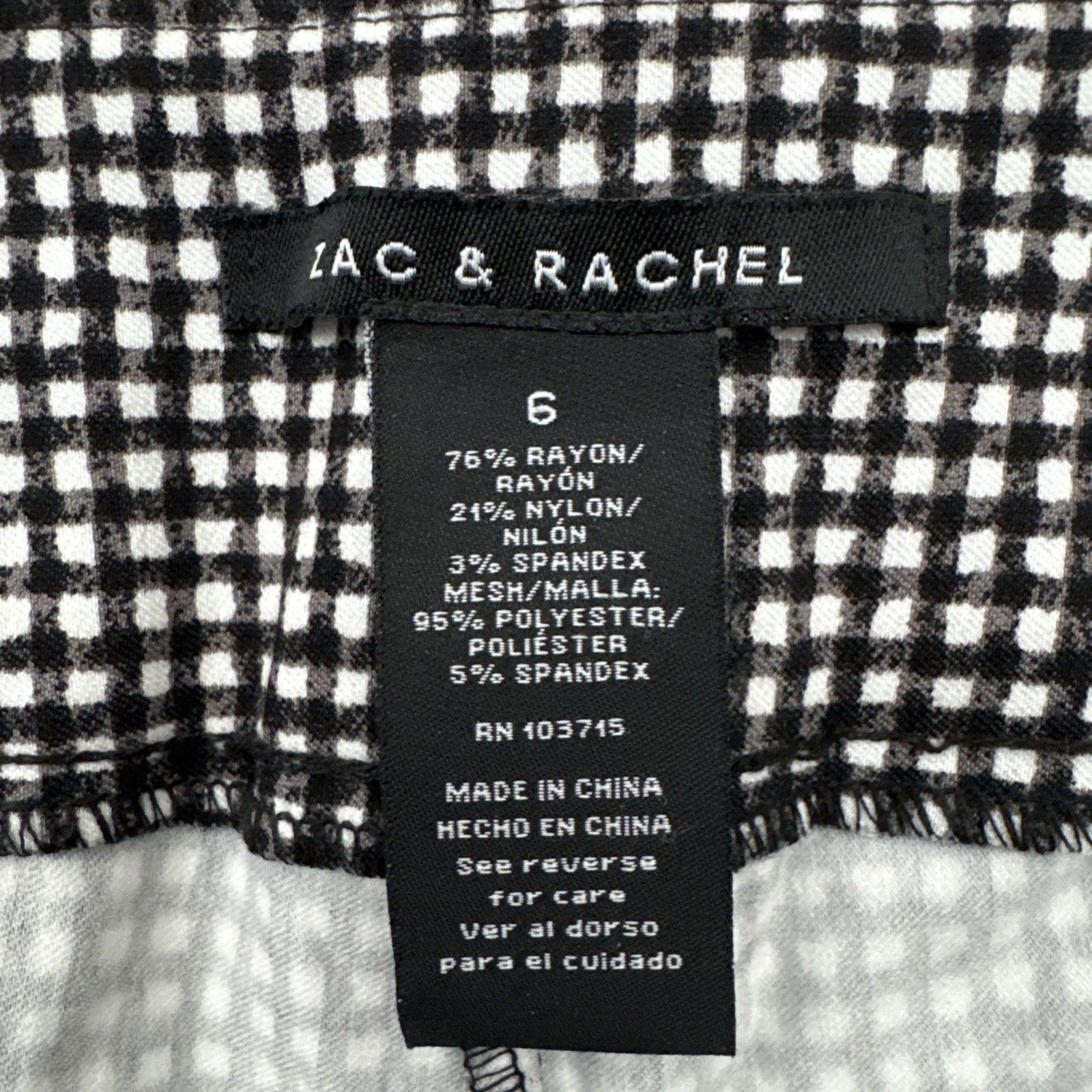Other Zac & Rachel Dress Pants Women 6 Preppy Gingham Academia Size 28" / US 6 / IT 42 - 6 Thumbnail