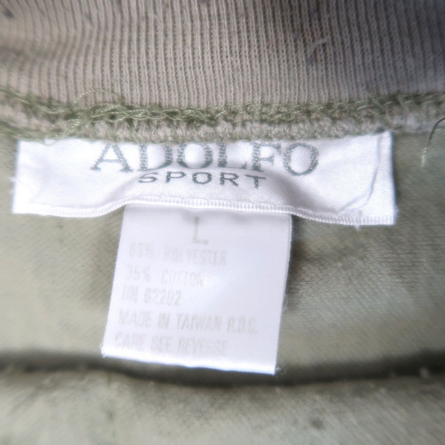 Vintage VINTAGE Adolfo Sport Sweatshirt L Green Rhinestone 80s Womens Size L / US 10 / IT 46 - 4 Thumbnail