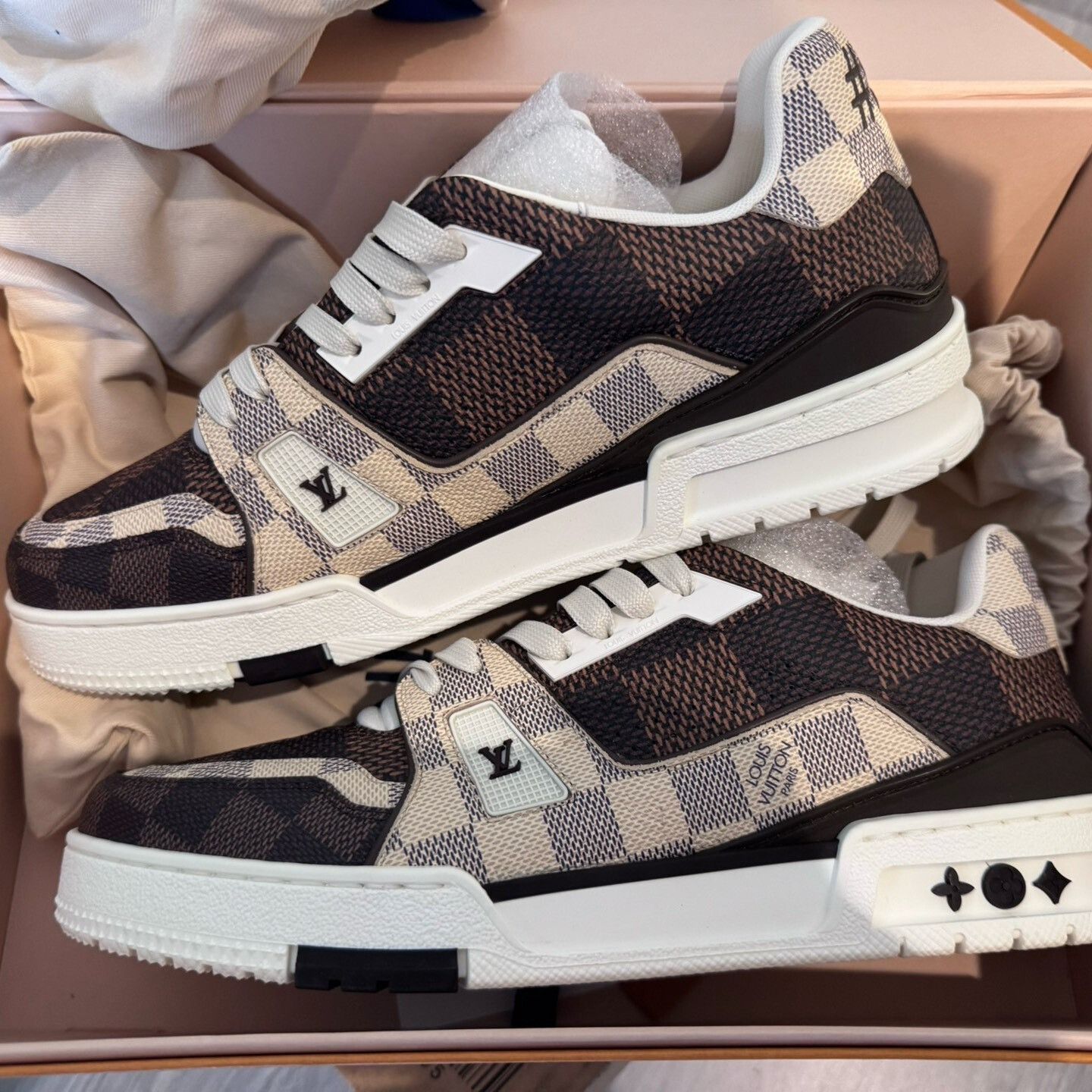 Louis Vuitton Louis Vuitton Trainer Monogram Brown Check Size US 9.5 / EU 42-43 - 1 Thumbnail