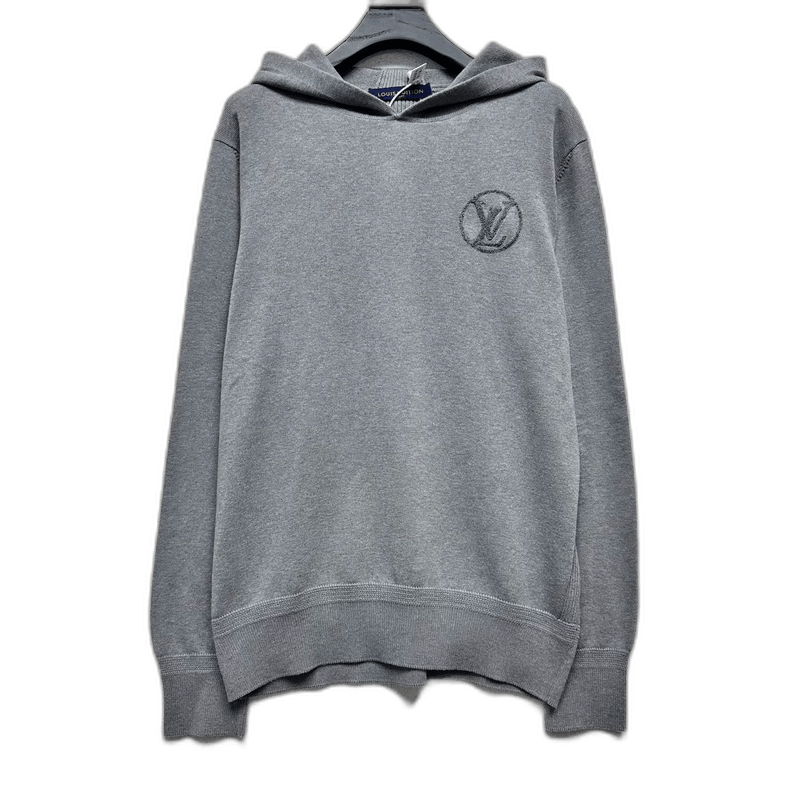 Louis Vuitton Louis Vuitton LV Flocked Logo Gray Hoodie - dmc Size M / US 6-8 / IT 42-44 - 1 Thumbnail