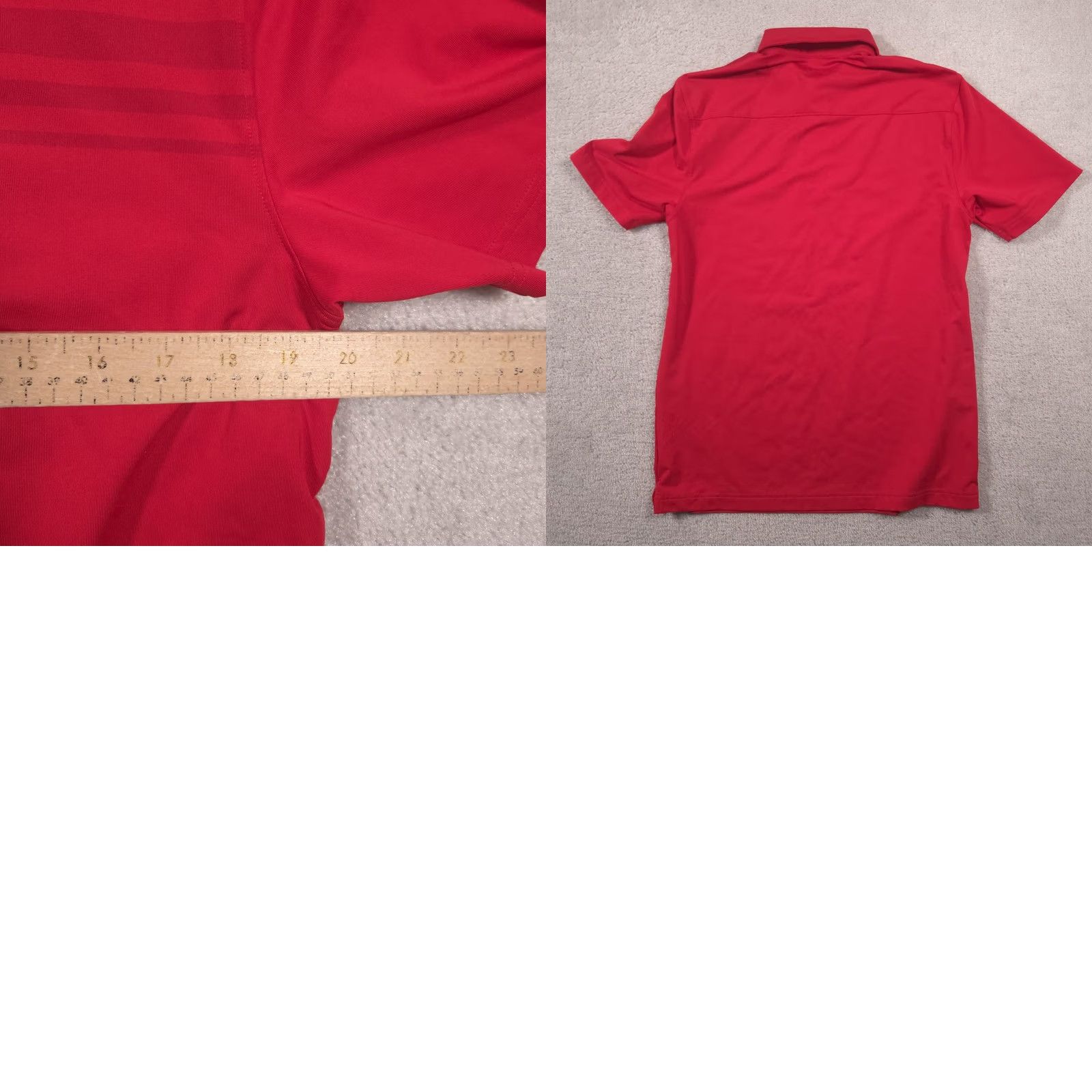 Under Armour Under Armour Polo Shirt Mens Medium Red Striped HeatGear Golf Performance Top Size US M / EU 48-50 / 2 - 8 Thumbnail