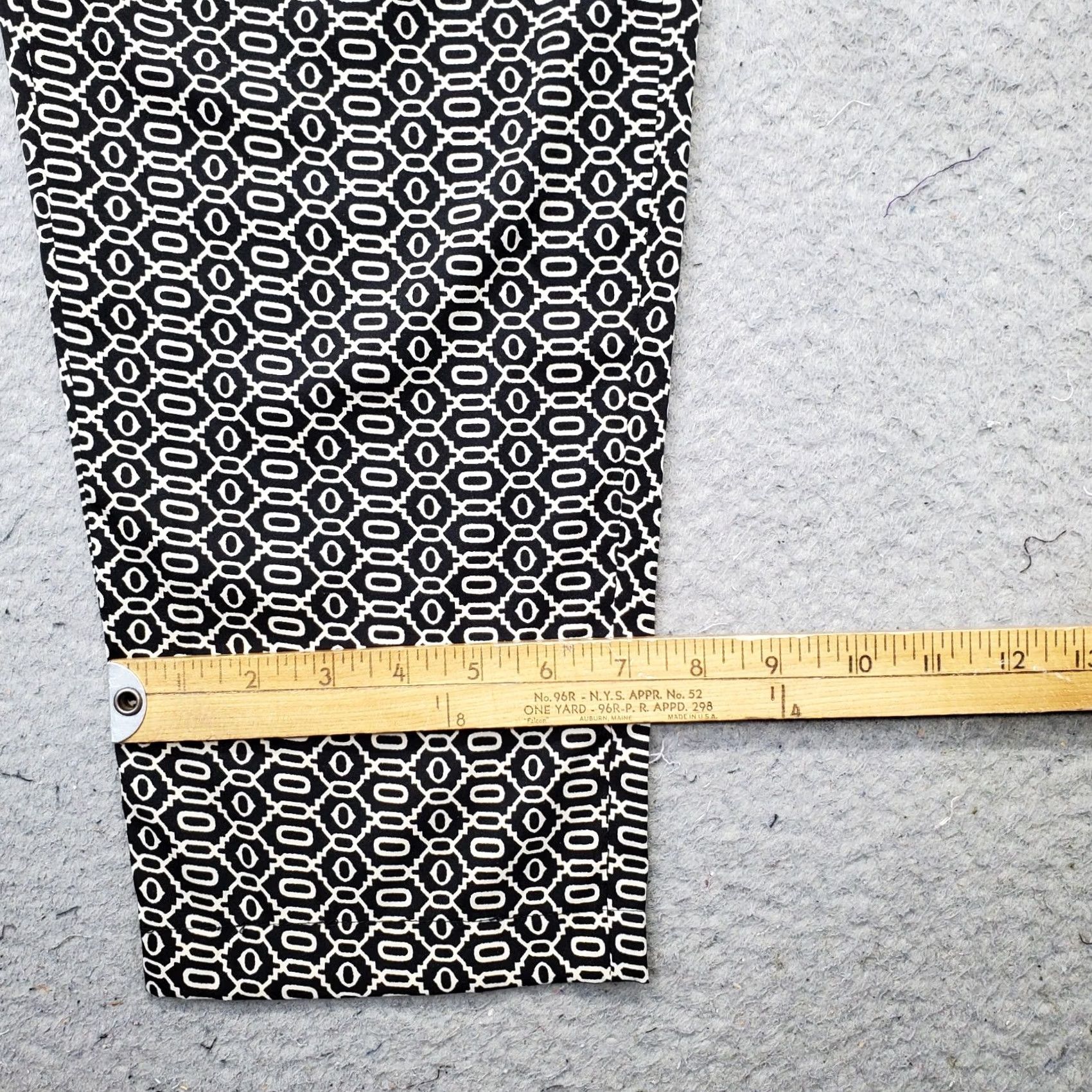 Vintage Walter Baker W118 Pants Womens Small Multi Geometric Elastic Waist Drawstring Size 28" / US 6 / IT 42 - 5 Thumbnail