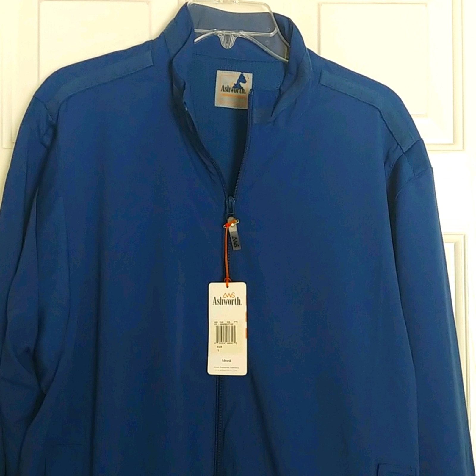Ashworth Ashworth Lightweight Full Zip Lined Golf Jacket Large Blue Size US L / EU 52-54 / 3 - 1 Thumbnail