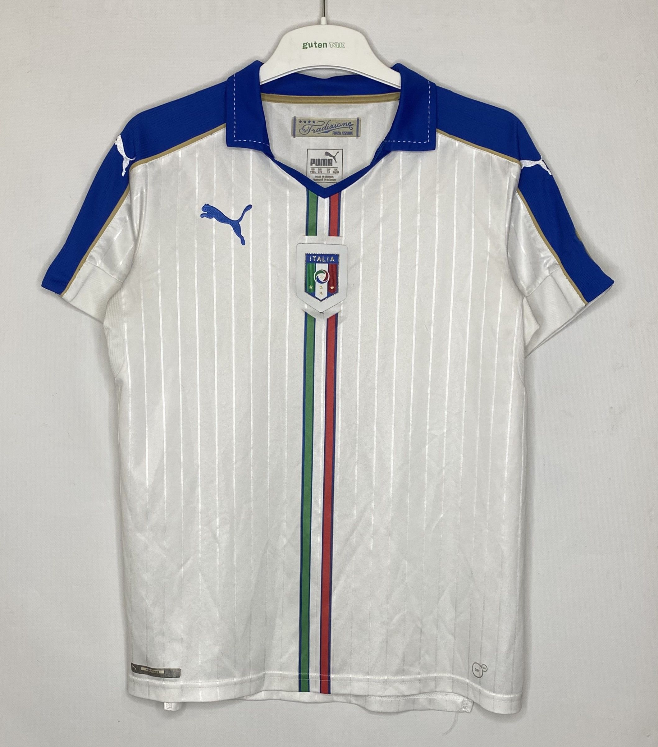 Puma ITALY TEAM 2016 2017 AWA FOOTBALL SHIRT SOCCER JERSEY Size US S / EU 44-46 / 1 - 1 Thumbnail