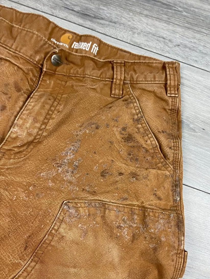 Carhartt Carhartt Double knee distressed work pants* mens 33x28 Size US 33 - 2 Thumbnail