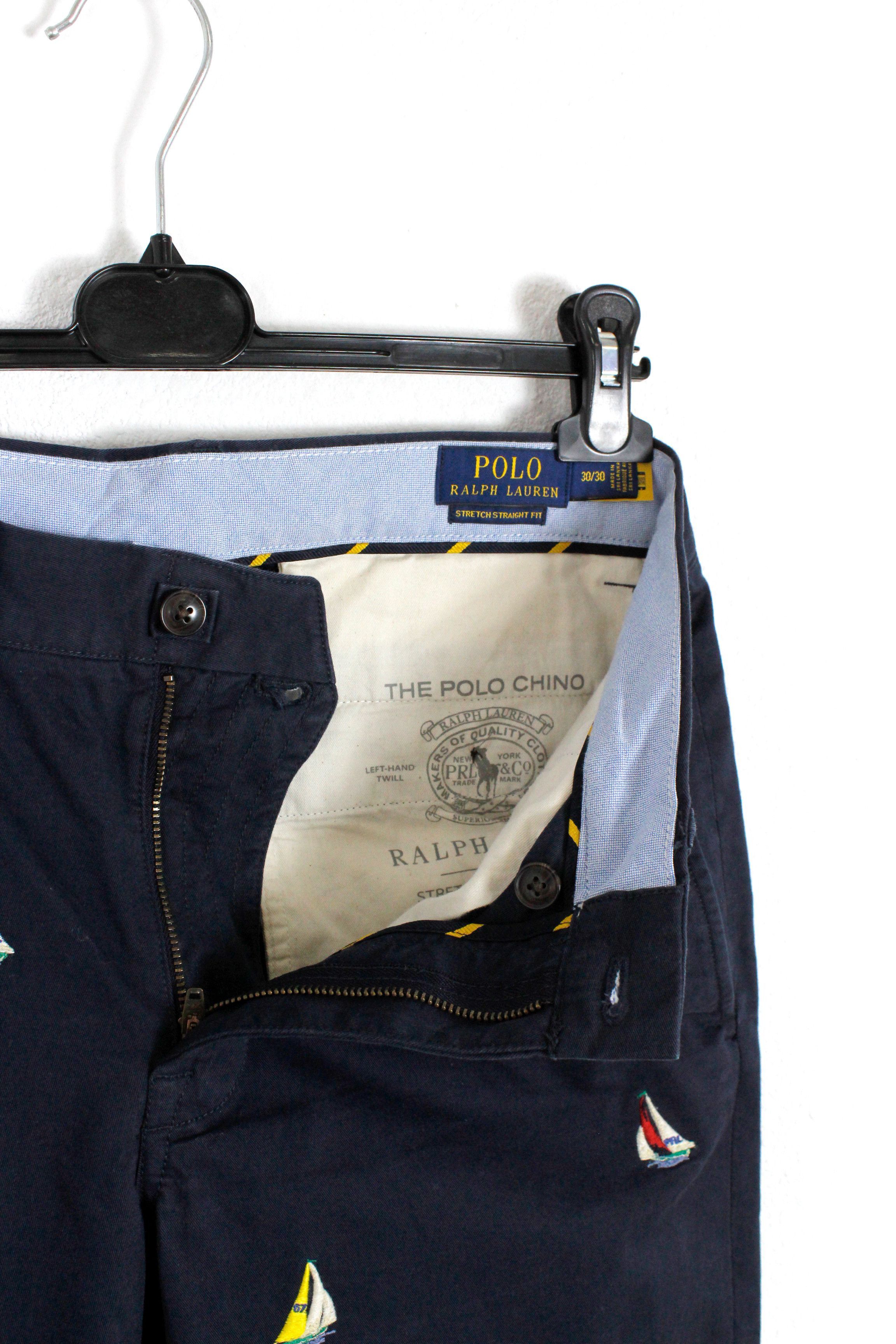 Polo Ralph Lauren Polo Ralph Lauren Sailboats Embroidered Chino Pants Navy Size US 30 / EU 46 - 6 Thumbnail