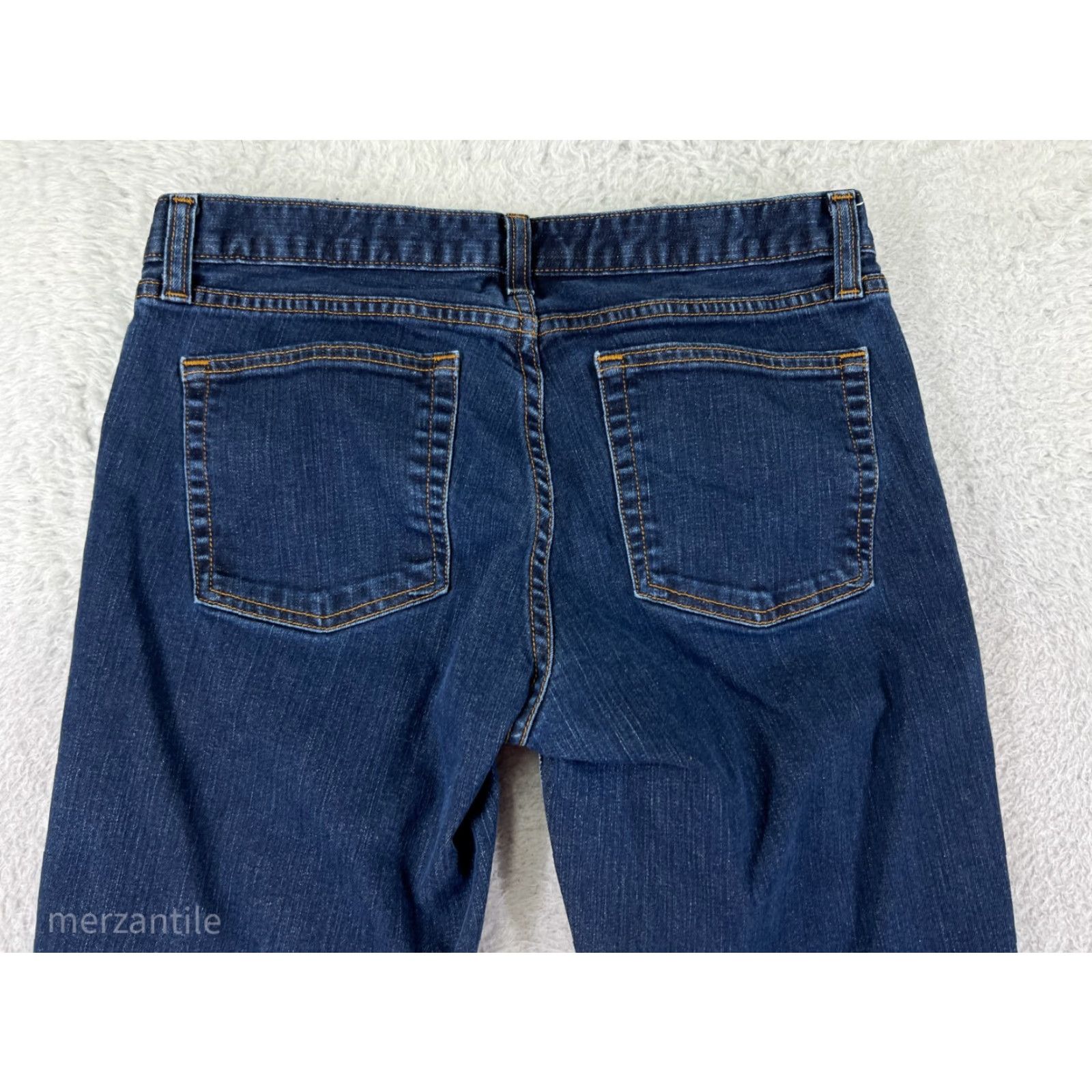 J.Crew J.Crew Jeans Womens 29 Blue Denim Bootcut Dark Wash Cotton Blend Western Shirt? Size 29" - 3 Thumbnail