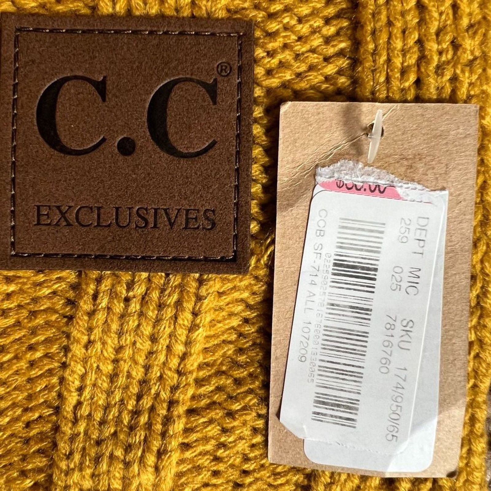 Other C.C Exclusives Knit Yellow Mustard Shawl Scarf, 76"x19" Size ONE SIZE - 3 Thumbnail