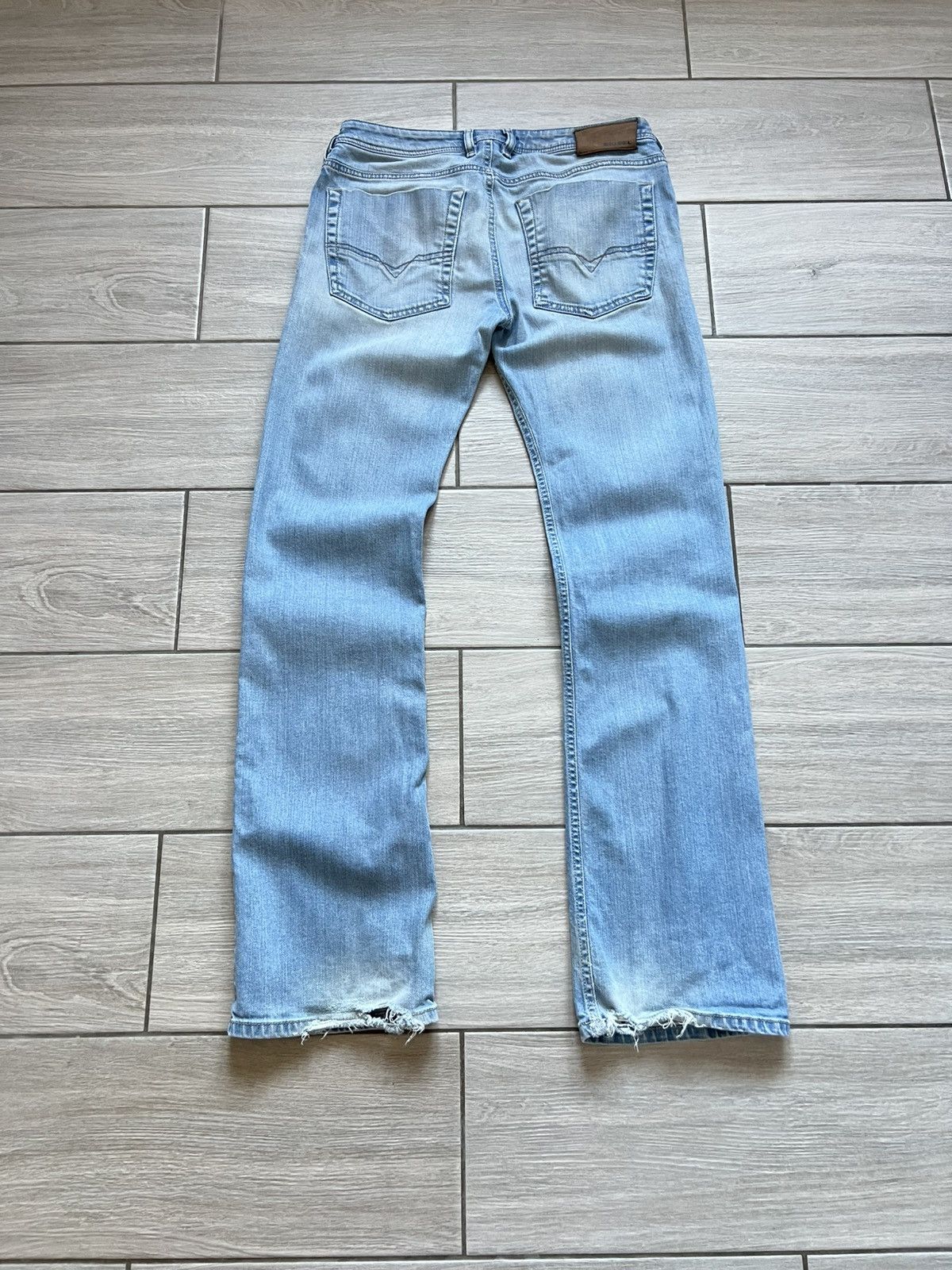 Other Vintage y2k Diesel Baggy Distressed Wide Jeans Washed Size US 28 / EU 44 - 6 Thumbnail