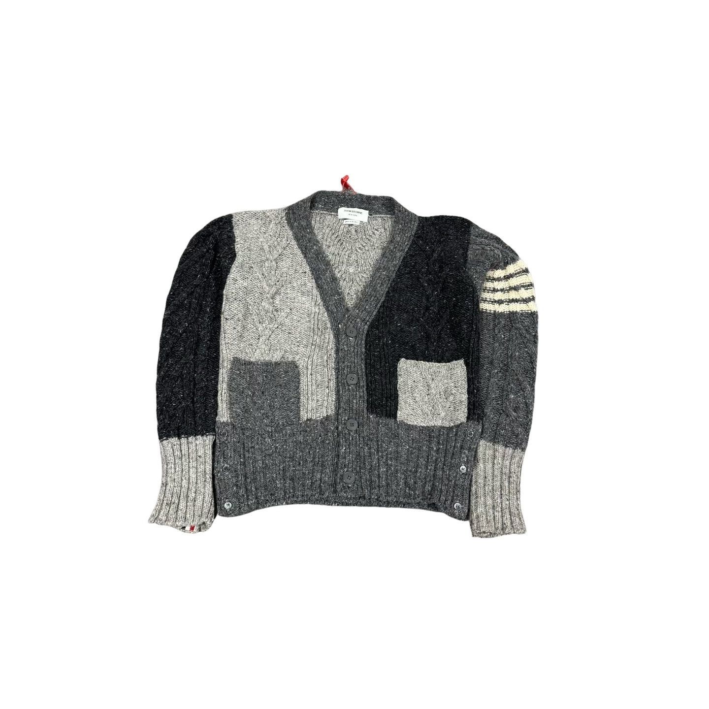 Thom Browne Thom Browne Patchwork 4-Bar Cardigan 1 Size US S / EU 44-46 / 1 - 1 Thumbnail
