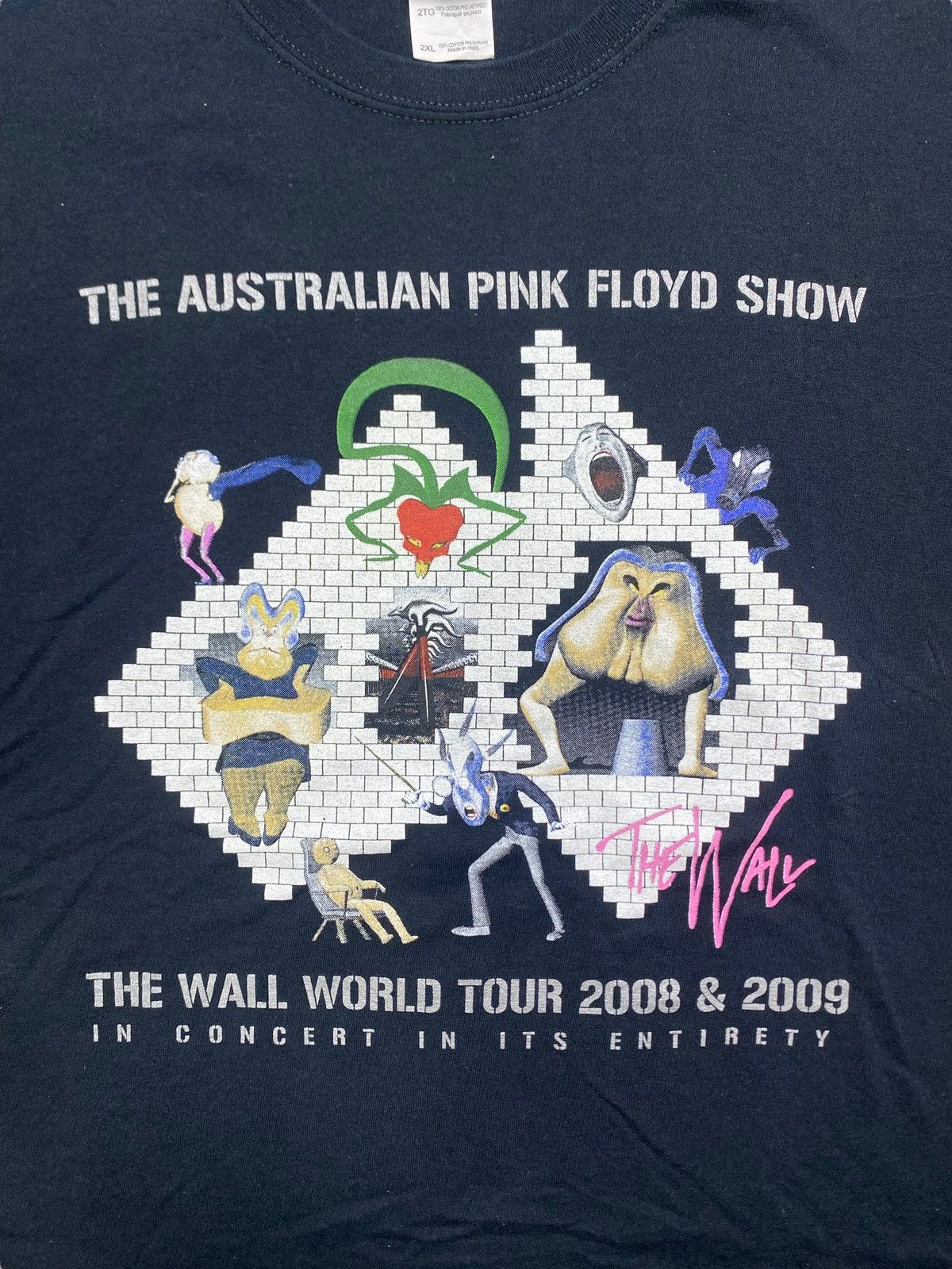 Band Tees VINTAGE BAND TEE PINK FLOYD WORLD TOUR 08-09 NICE DESIGN Size US XXL / EU 58 / 5 - 7 Thumbnail