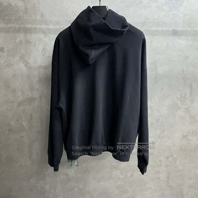 Balenciaga Balenciaga Navy blue letter loose hooded long sleeve Size US XS / EU 42 / 0 - 5 Thumbnail