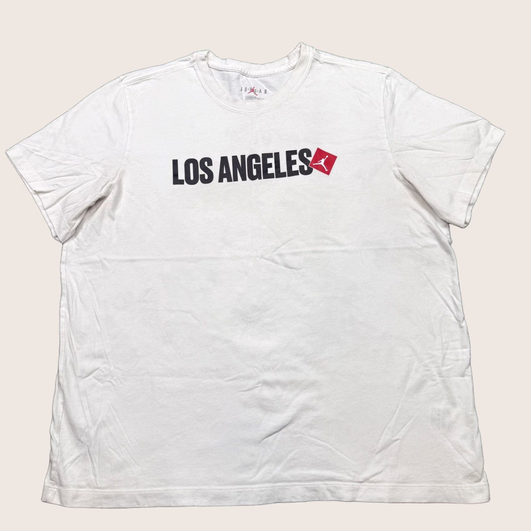 Jordan Brand Jordan Shirt Men's 2XL White Short Sleeve Graphic Print Jumpman 23 Nike Air Retro Sports City Hip Hop Boys Girls Mens Womens Size US XXL / EU 58 / 5 - 1 Thumbnail