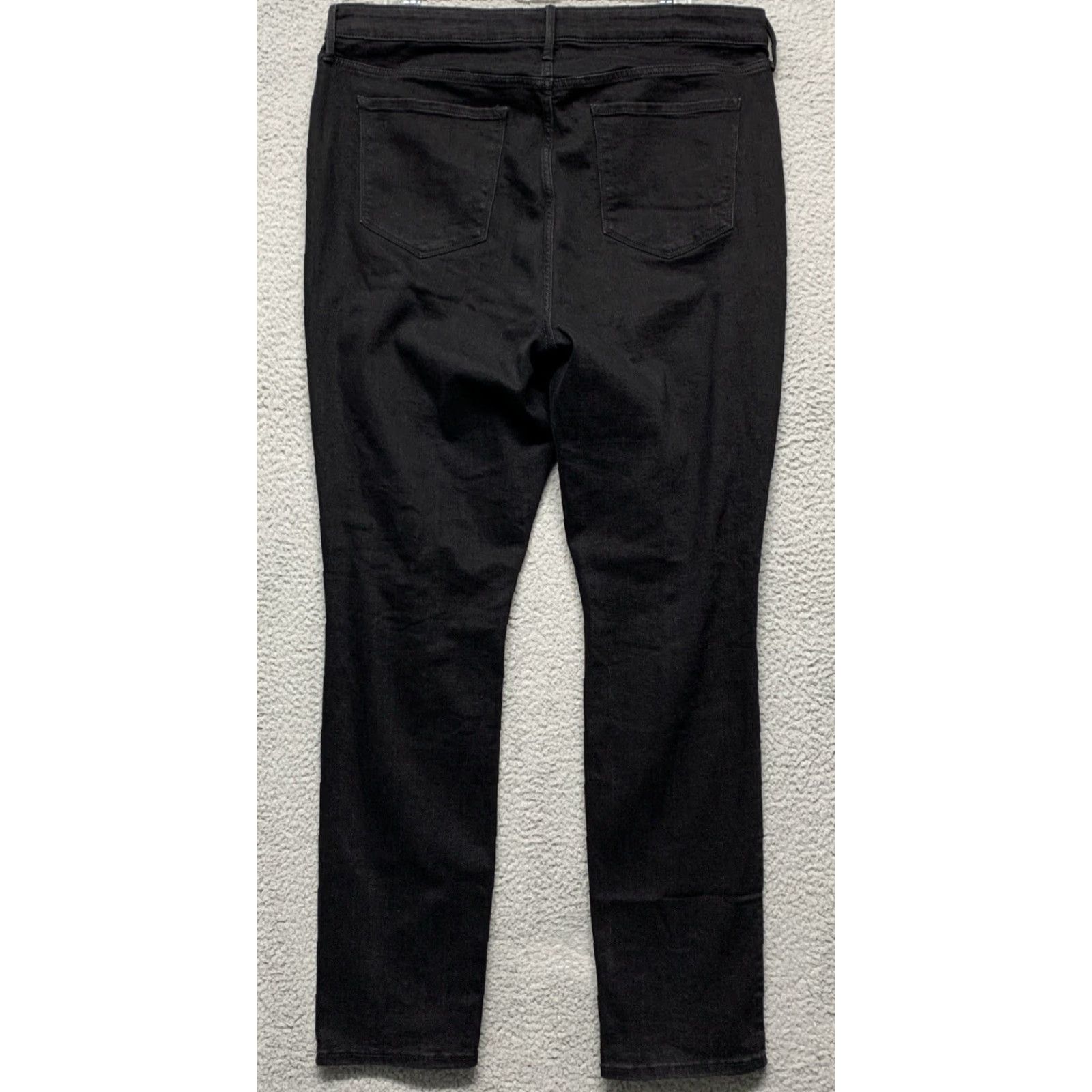 Old Navy VINTAGE Old Navy Womens Black Jeans Sz 18 Slim Straight Stretch High Rise Distressed NWT Size 40" / US 18 - 4 Thumbnail
