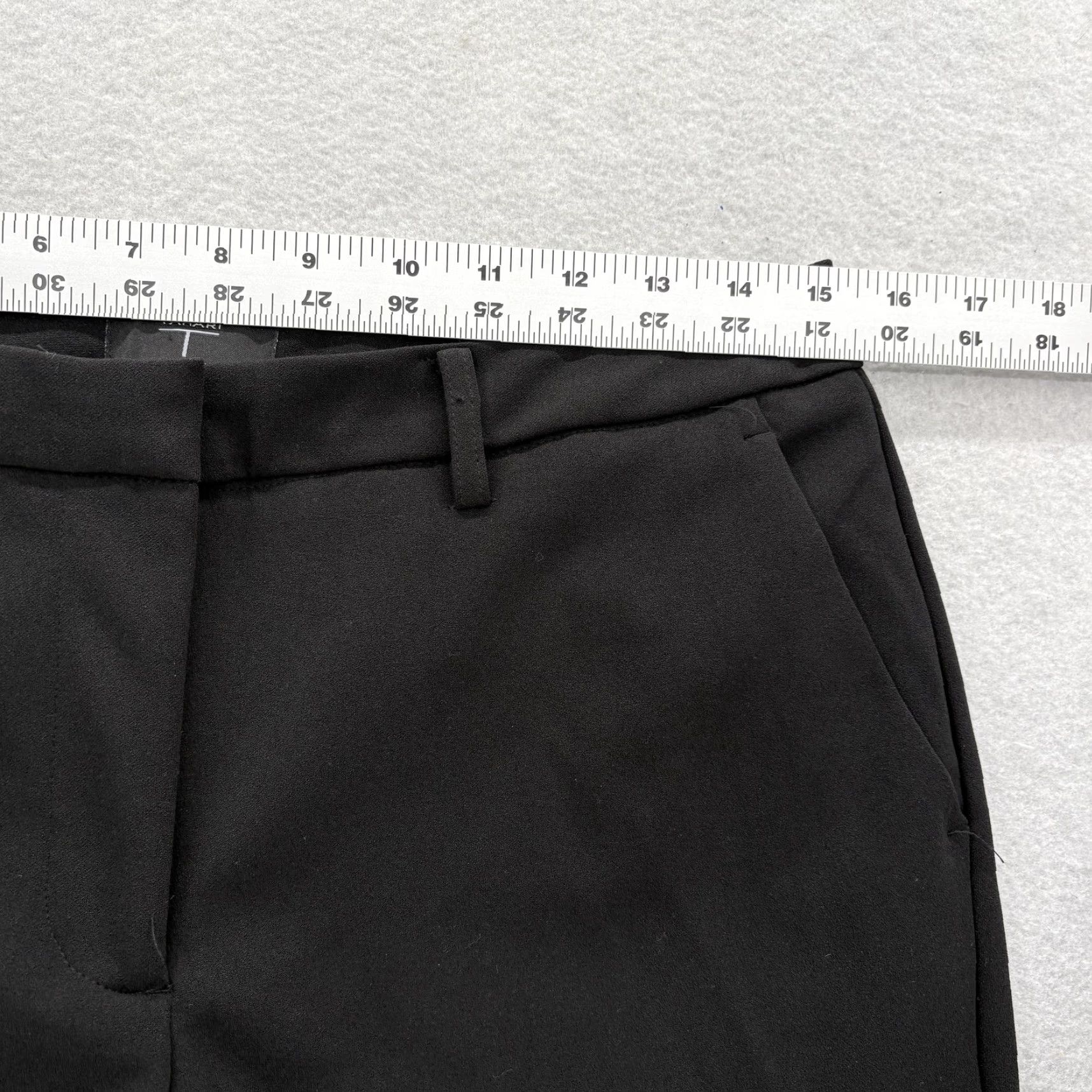 Vintage Tahari Dress Pants Womens 8 Black Slim Straight Leg Stretch Office Work Career Size 30" / US 8 / IT 44 - 6 Thumbnail