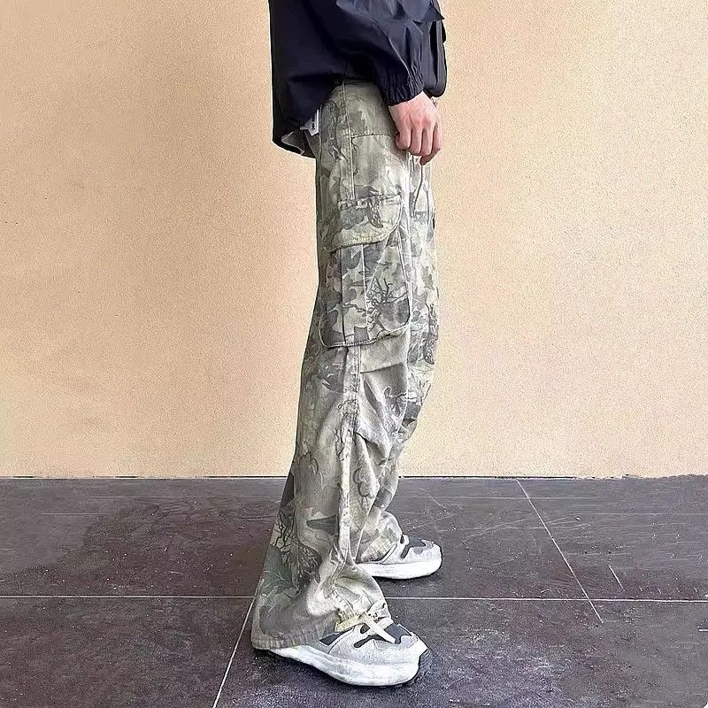 Japanese Brand Streetwear y2k Baggy Cargo Camouflage Pants Size US 32 / EU 48 - 5 Thumbnail