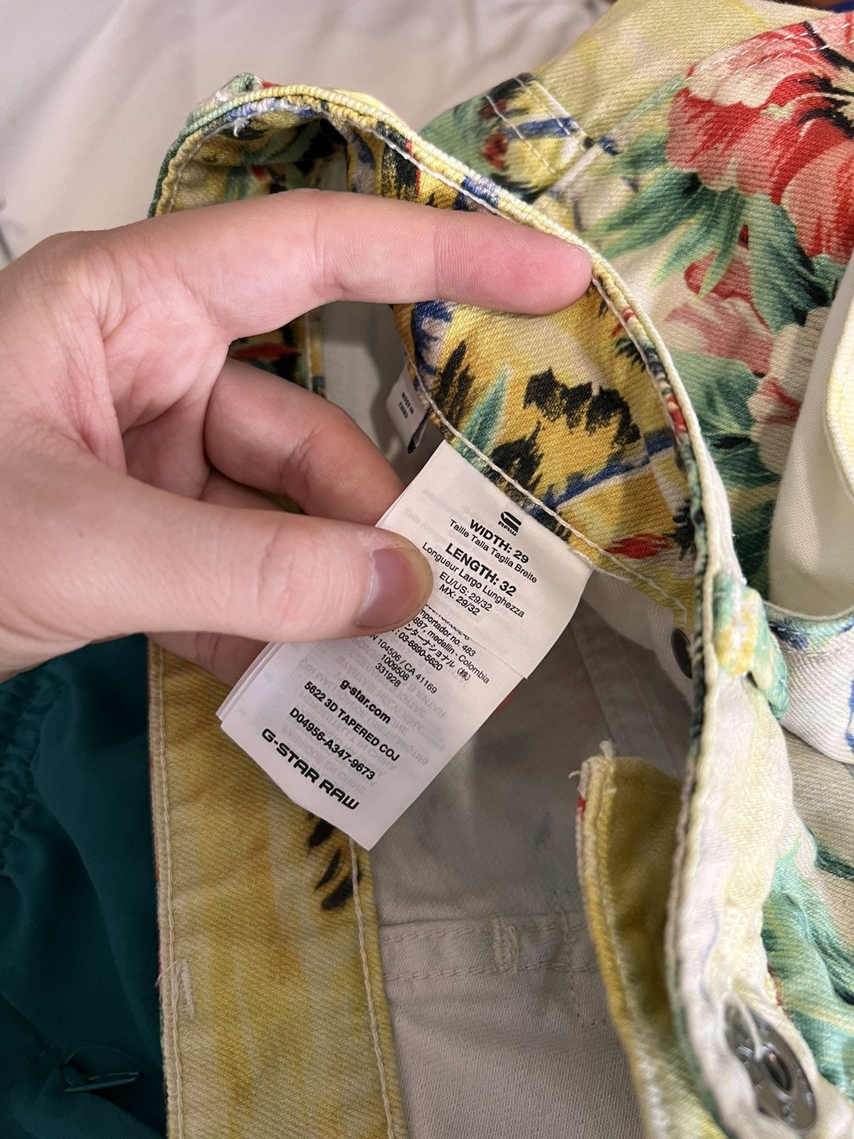G-Star × Pharrell Rare Pharrell G Star Raw Palms Print Biker Pant Avant Garde Size US 29 - 9 Thumbnail