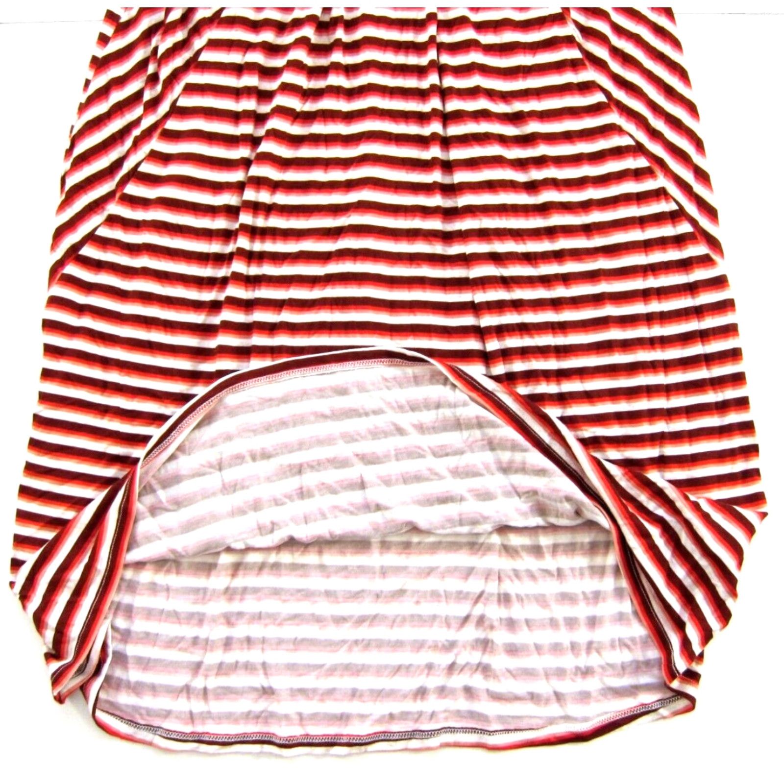 Vintage Maurices 24/7 Red Pink White Stripe Stretch Twist Long Maxi Tank Dress Small Size S / US 4 / IT 40 - 7 Thumbnail