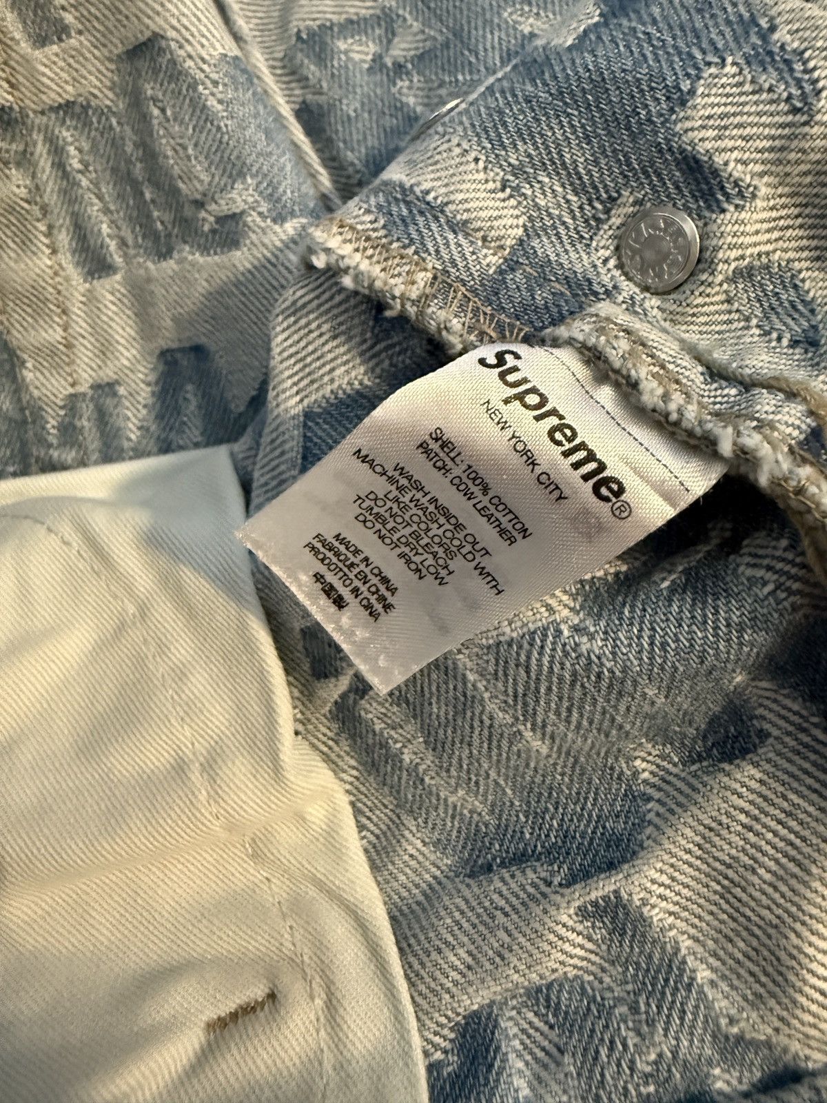 Supreme Supreme Fat Tip Jacquard Regular Denim 32 Size US 32 / EU 48 - 6 Thumbnail