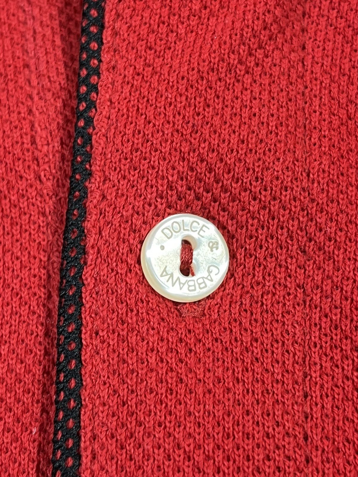 Dolce & Gabbana Dolce & Gabbana Red Polo Long Sleeve Size US L / EU 52-54 / 3 - 7 Thumbnail