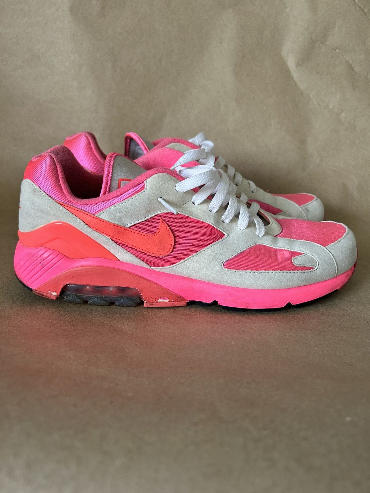 Comme des Garcons × Nike Nike Air Max 180 x Comme des Garcons White Pink Size 11 Size US 11 / EU 44 - 3 Thumbnail
