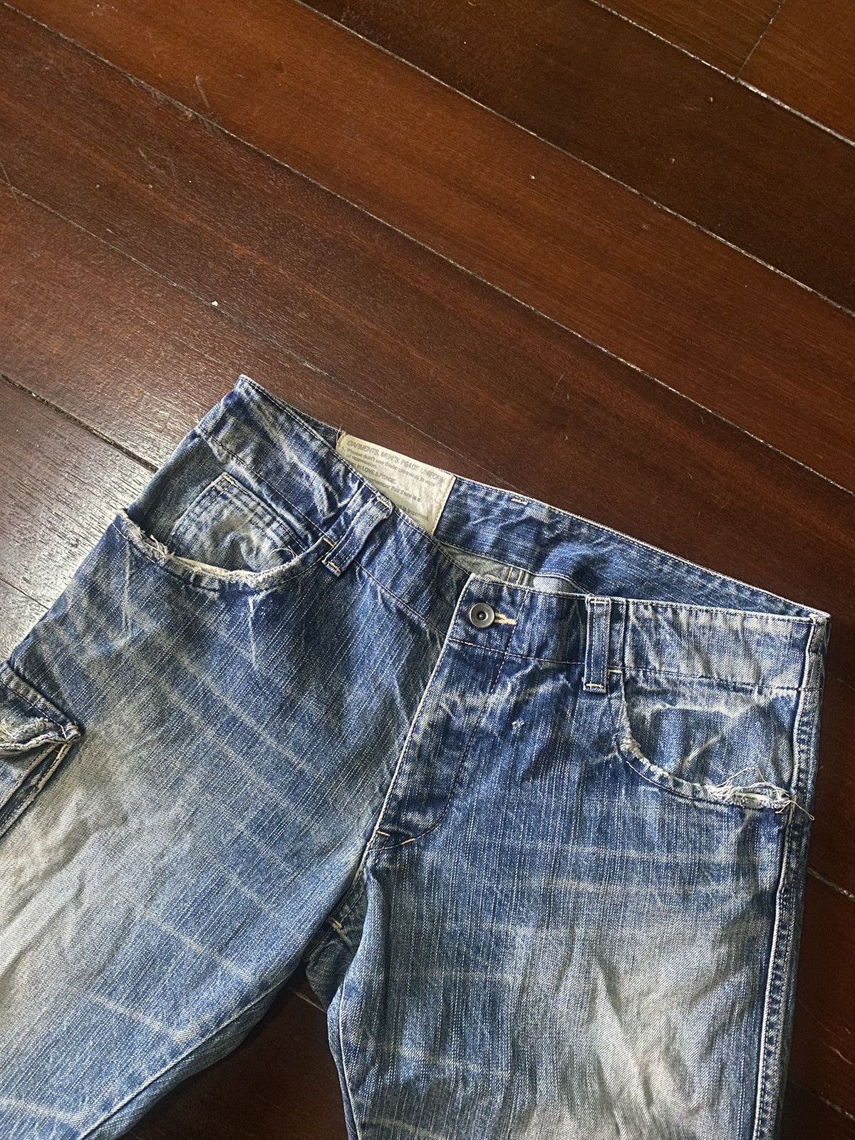 Orslow FIRE 🔥 JOHN BULL KOJIMA JAPAN CARGO DISTRESSED HONEY COMB Size US 36 / EU 52 - 9 Thumbnail