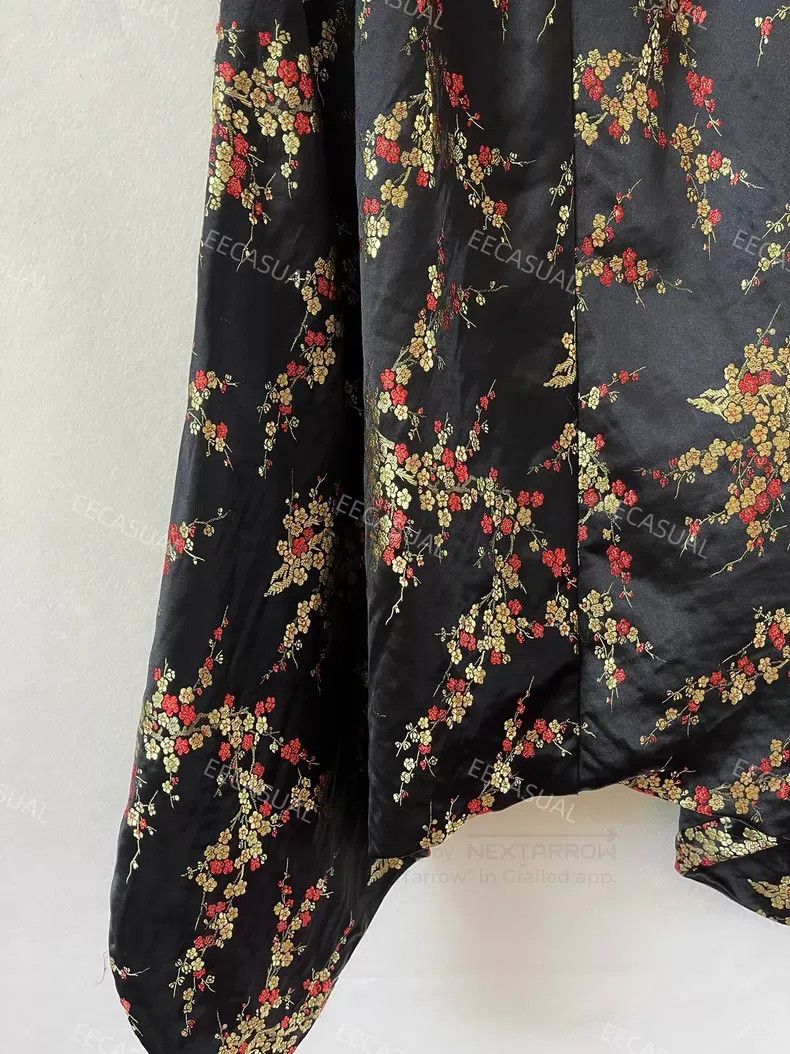 Junya Watanabe Junya Watanabe size S Black Embroidered Jacquard Drawstrin Size 23" - 4 Thumbnail