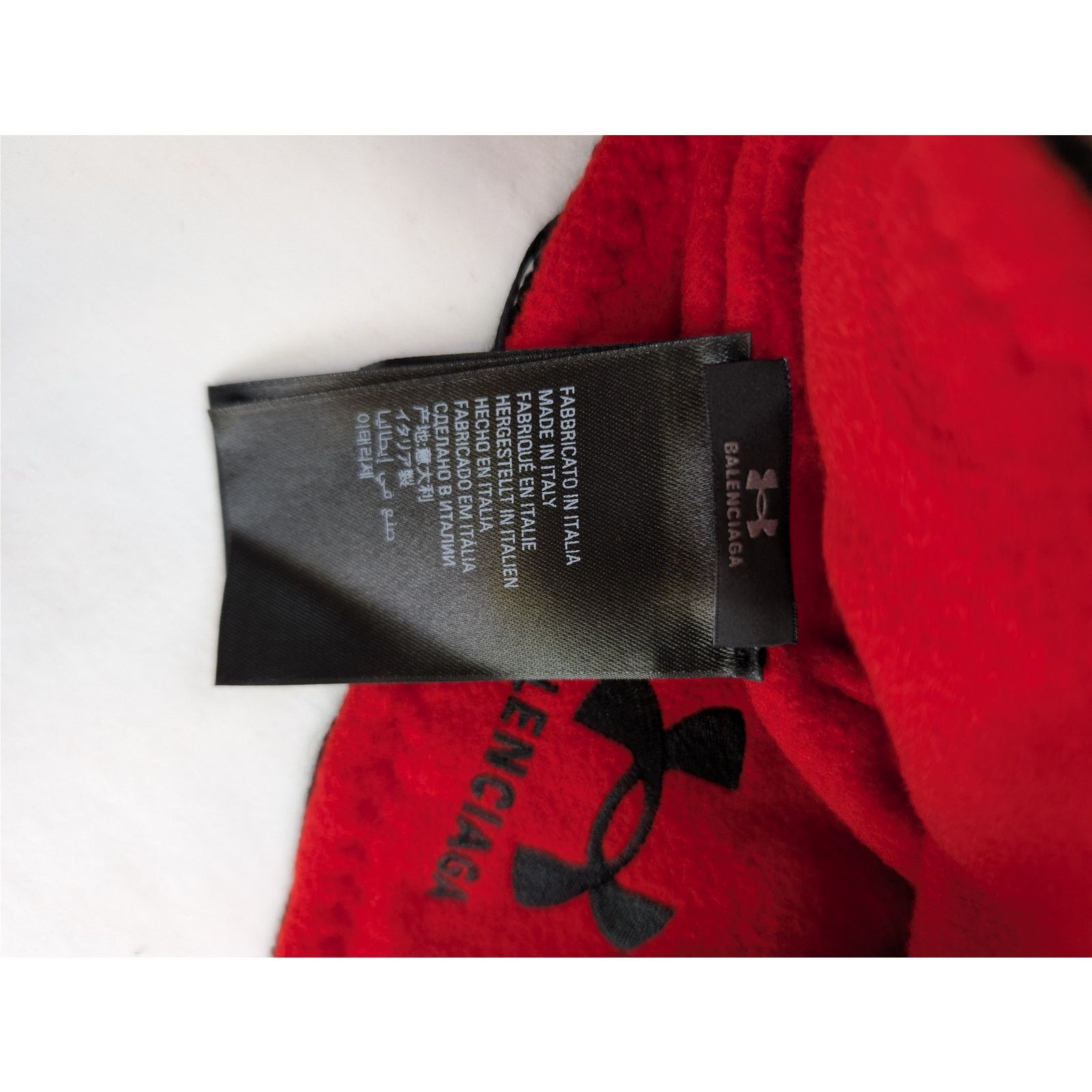 Balenciaga × Under Armour o1rshd1 Q:2 / Size:1 / Reversible Beanie Cap / Hat Red/Black Size ONE SIZE - 8 Thumbnail