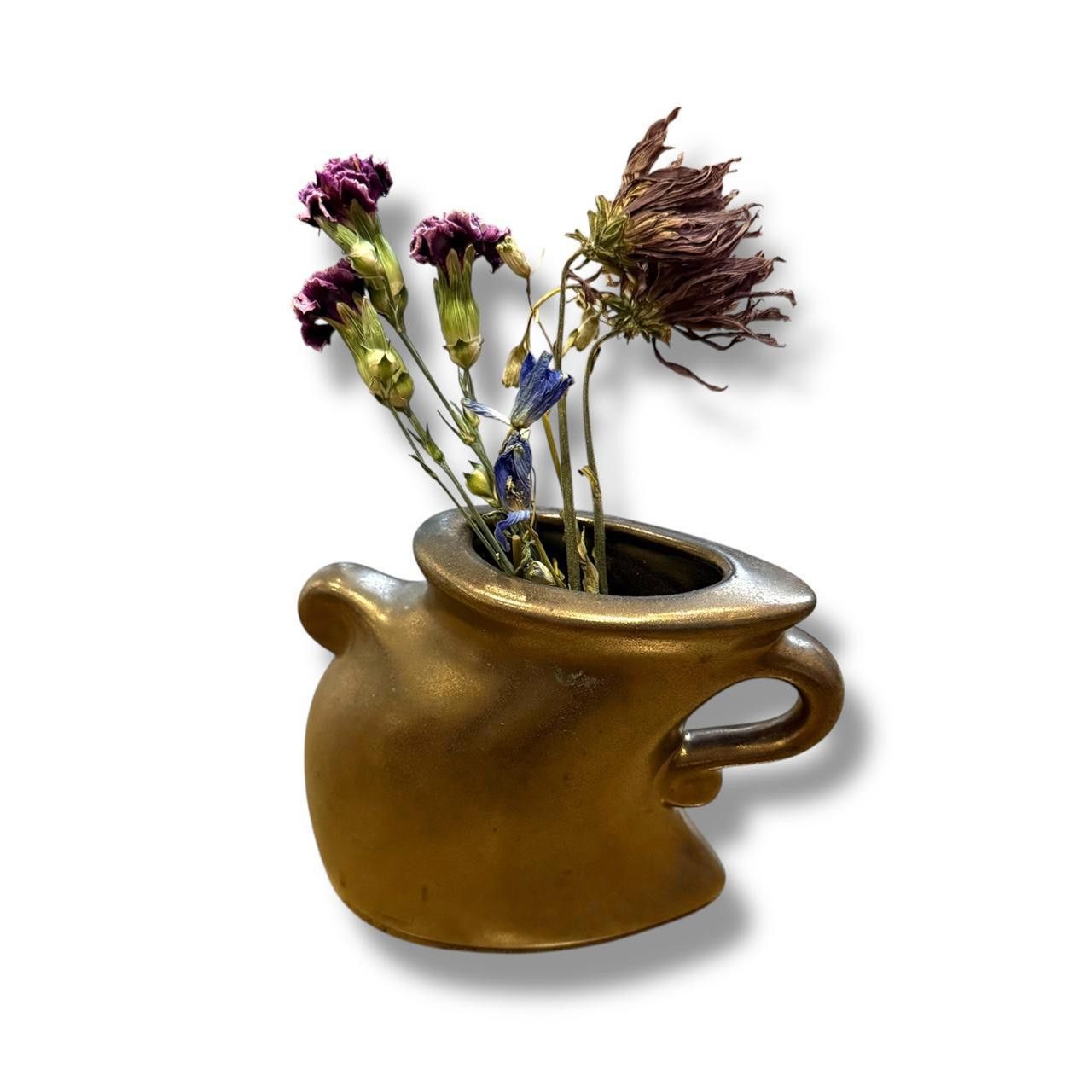 Designer Bronze Tone Dancing Vase Size ONE SIZE - 1 Thumbnail