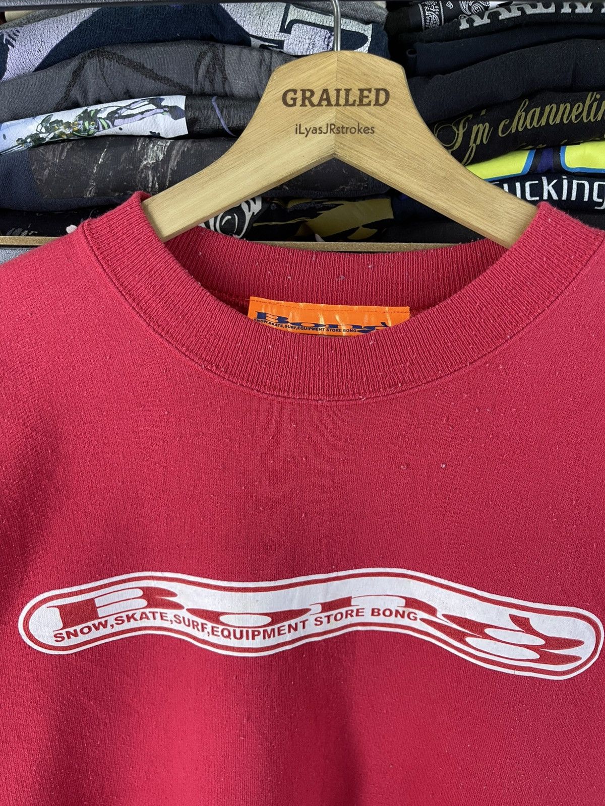 Vintage Vintage Bong Snow Skate Surf Equipment Store Bong Sweatshirt Size US L / EU 52-54 / 3 - 14 Thumbnail