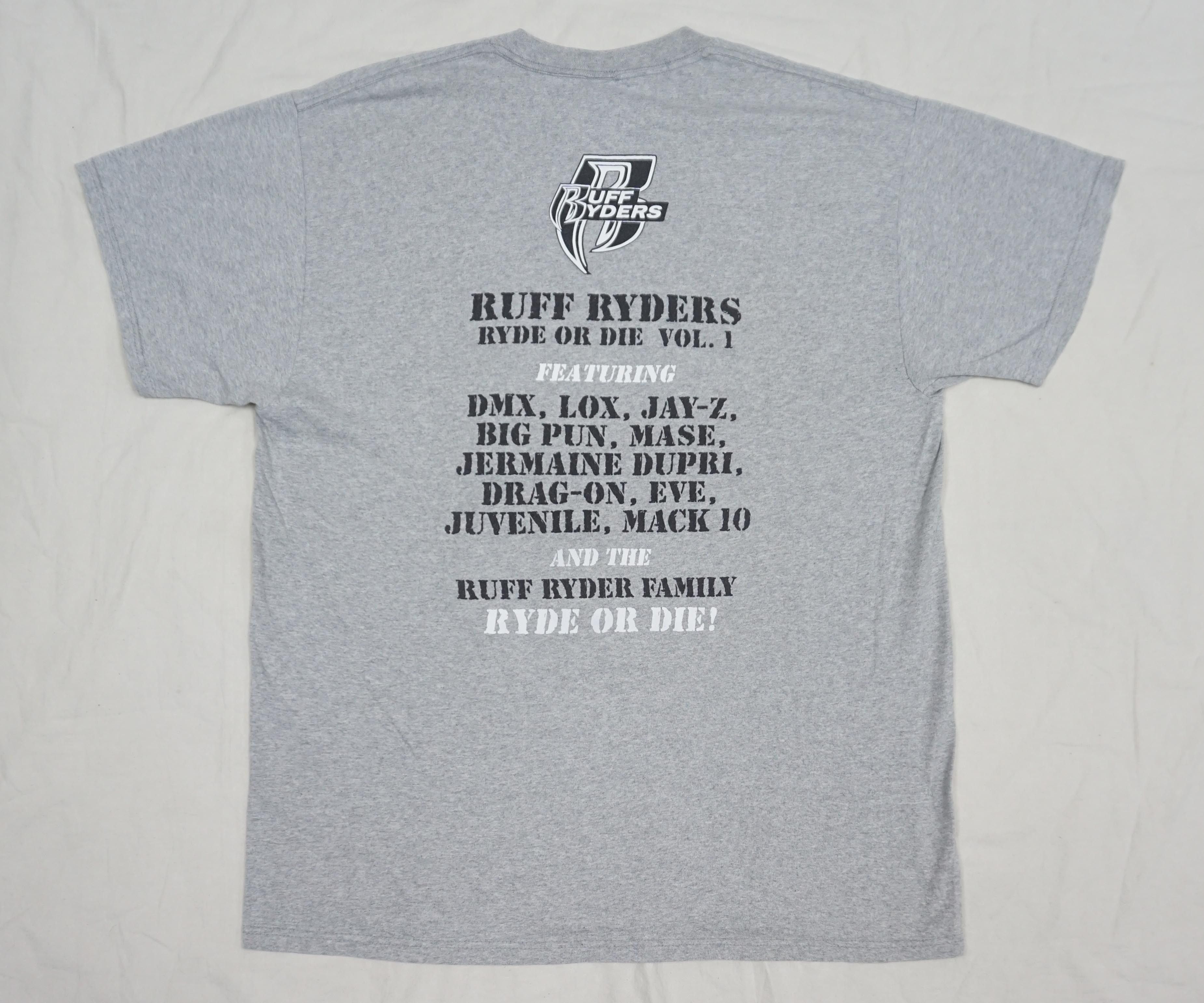 Band Tees × Ruff Ryders × Vintage 90's Ruff Ryders "Ryde or Die Vol.1" T-Shirt Size US XL / EU 56 / 4 - 4 Thumbnail
