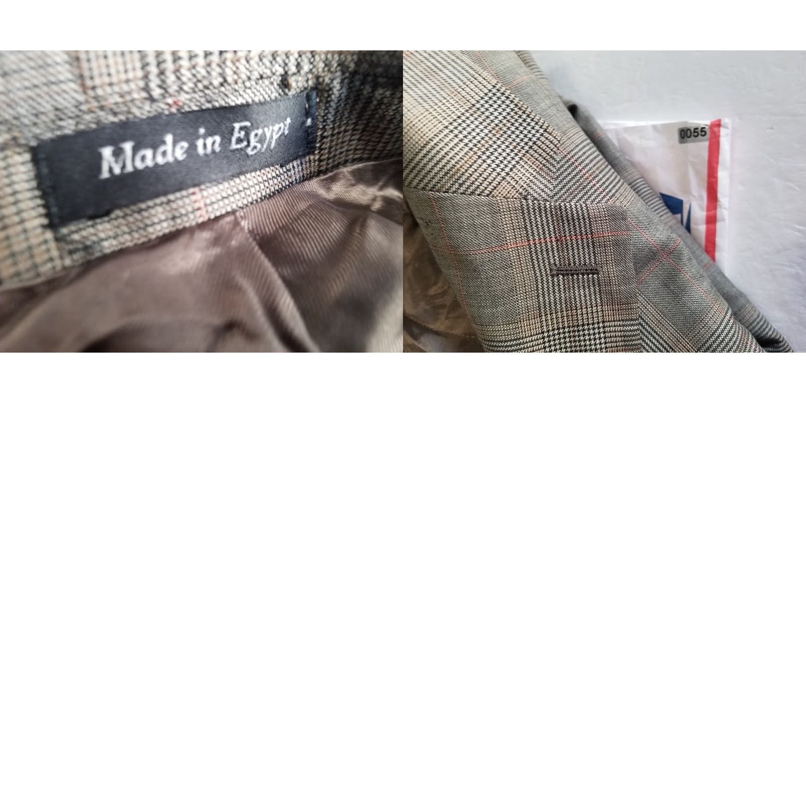 Vintage Alexandre London Plaid Gray Wool Blazer Mens 46L Jacket Two-Button Notch Lapel Regular Fit Casual Shirt/Coat Size 46R - 10 Thumbnail