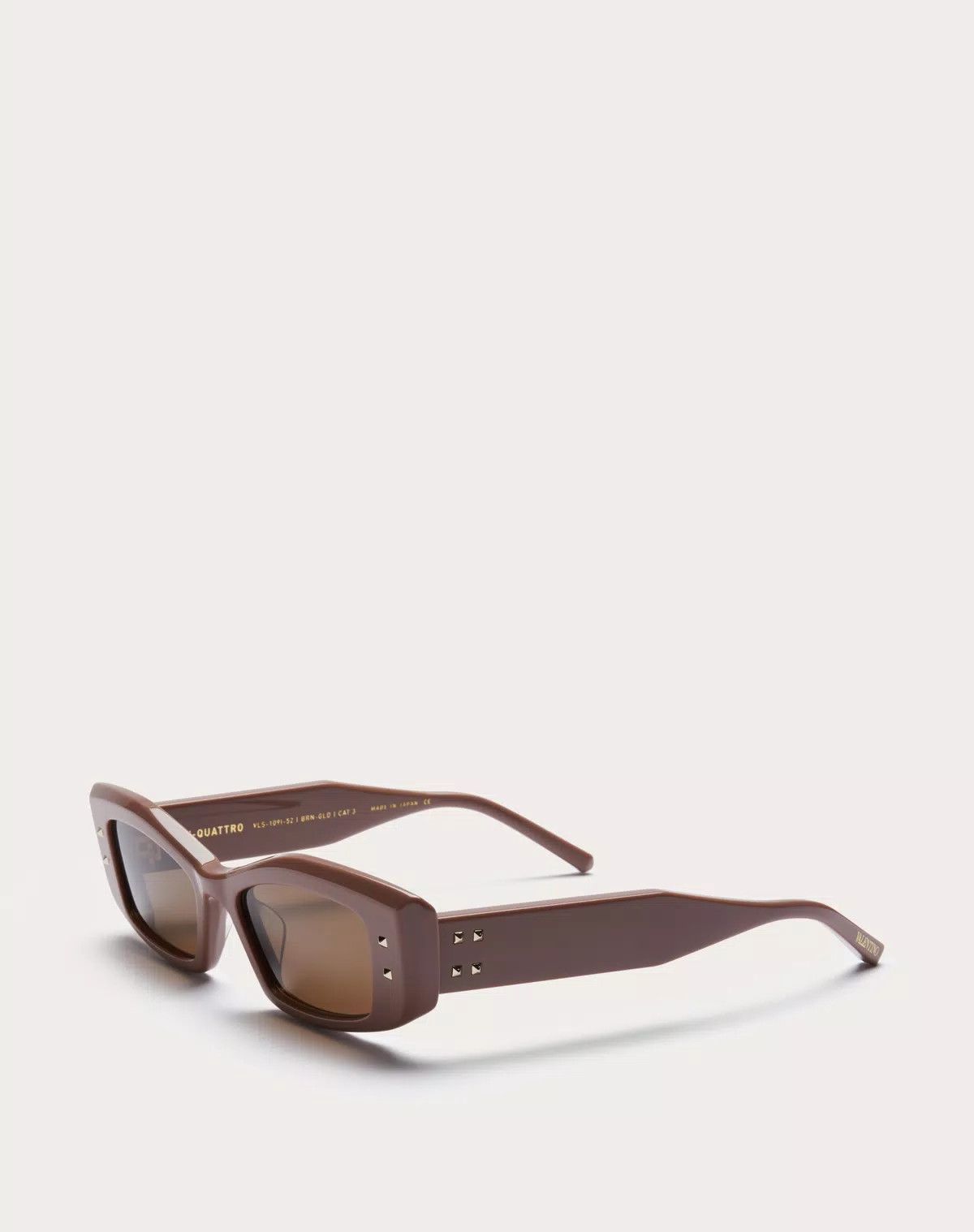 Valentino oc11z0725 Size: 52/ Rectangular Acetate in Dark Brown Size ONE SIZE - 2 Thumbnail