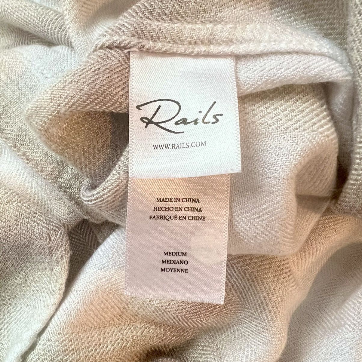 Rails Browse Hunter Dove Pearl shirt Size M / US 6-8 / IT 42-44 - 7 Thumbnail