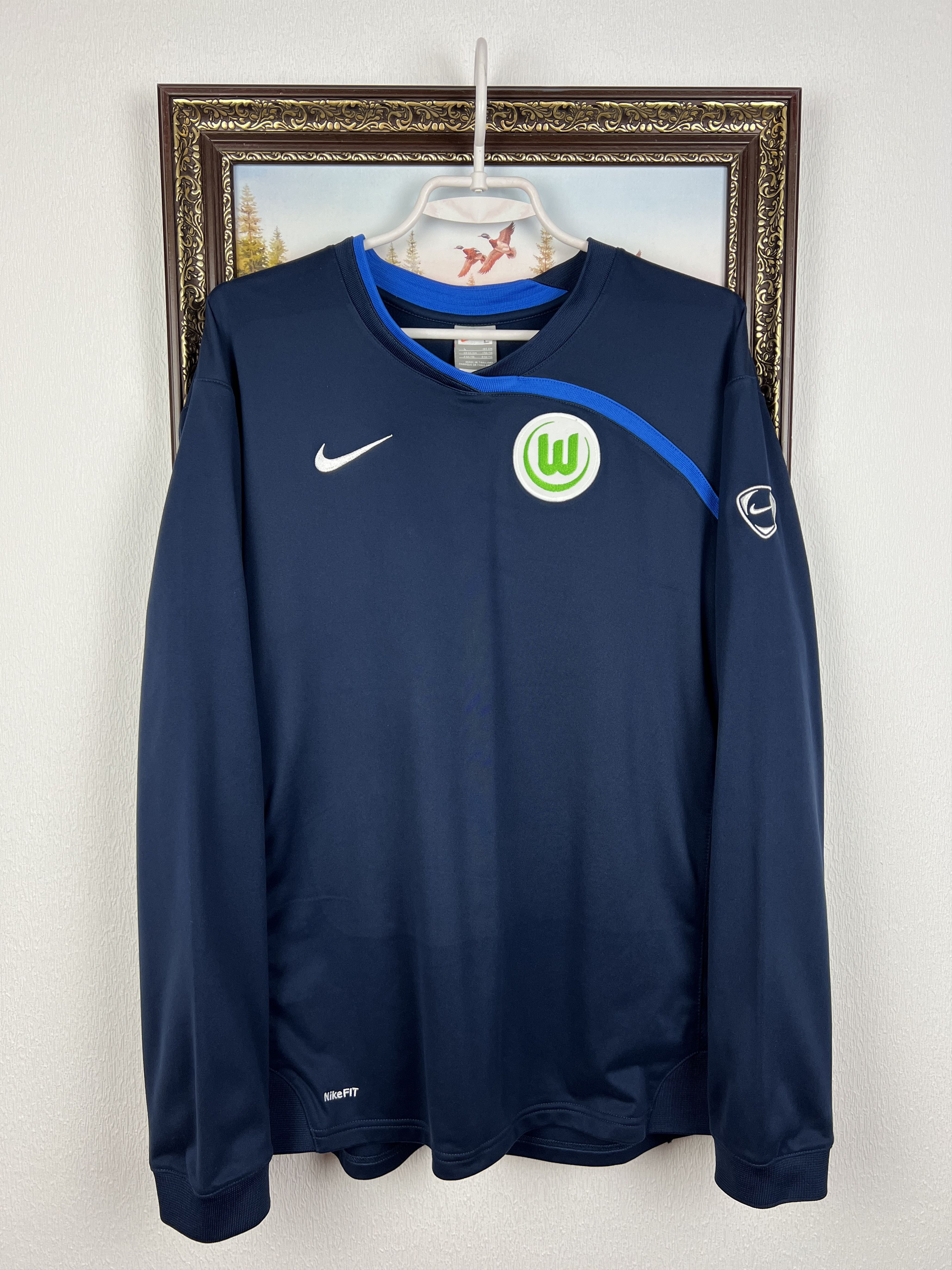 Nike VfL Wolfsburg Football Sweatshirt Jacket Train Track Top Size US L / EU 52-54 / 3 - 1 Thumbnail
