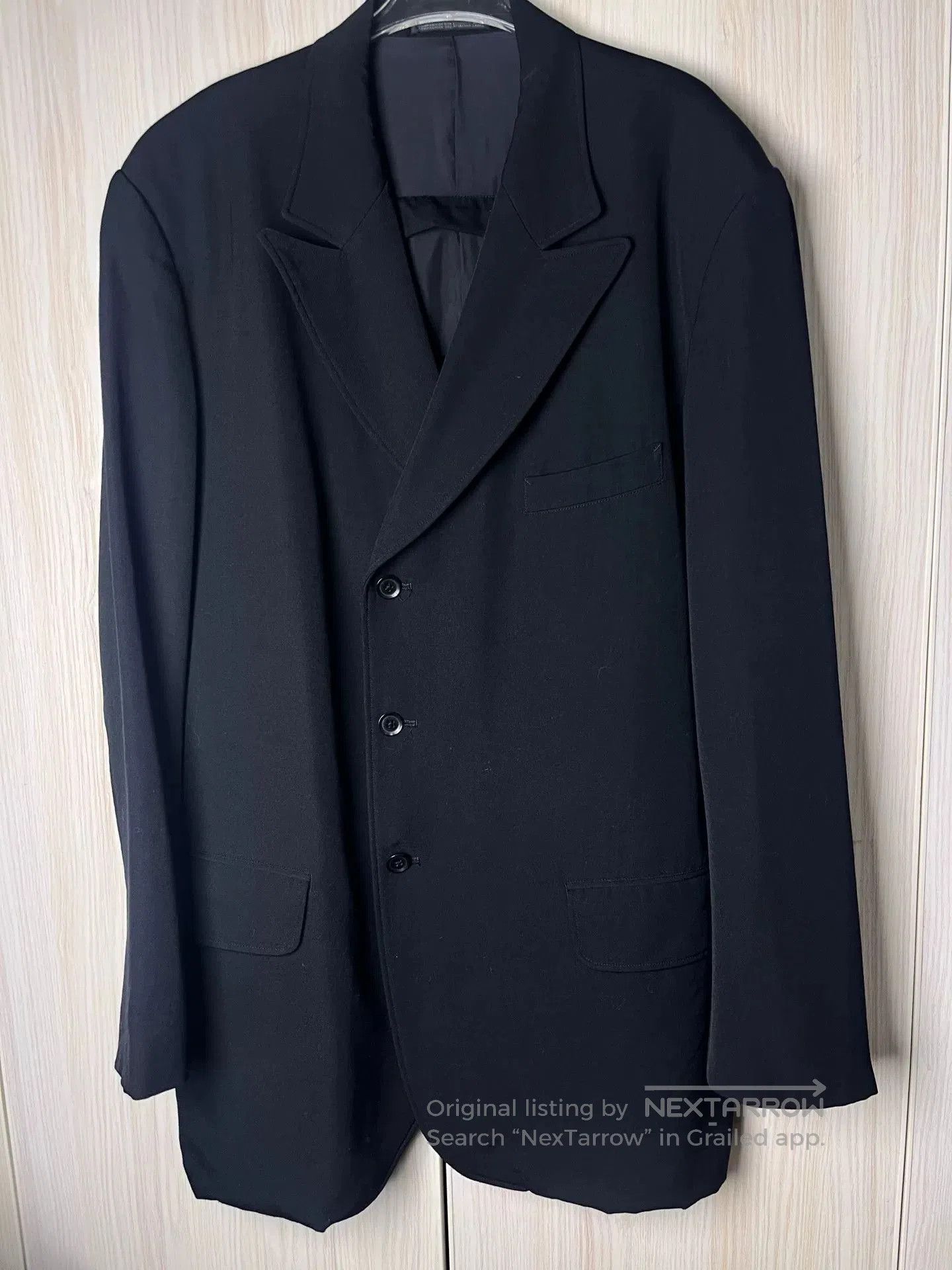 Yohji Yamamoto Yohji Yamamoto Zip Back Suit Jacket. Size US XL / EU 56 / 4 - 1 Thumbnail