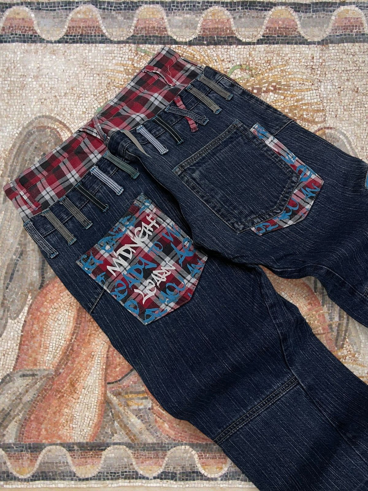 Hysteric Glamour Vintage Og 90s Japan Designer Antful Punk Double Waist Denim Size US 29 - 16 Thumbnail