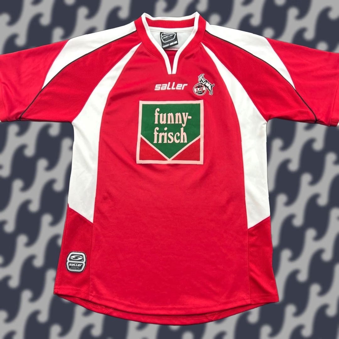 Vintage Saller Shirt Football Jersey Mens Small Red 2004 2005 FC Kohl Home Short Sleeve Round Neck Moisture Wicking Quick Dry Sports Athletic Size US S / EU 44-46 / 1 - 1 Thumbnail