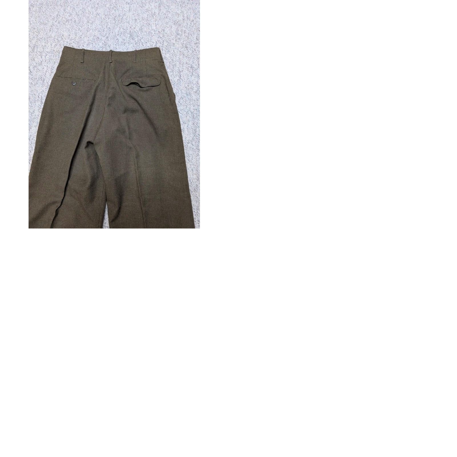 Vintage VINTAGE US Army Pants 1940s WW2 serge wool 32x32 Green Trousers Mens 32x32 Wool Green Vintage Military Field Front Button Closure Casual Wear Size US 32 / EU 48 - 9 Thumbnail