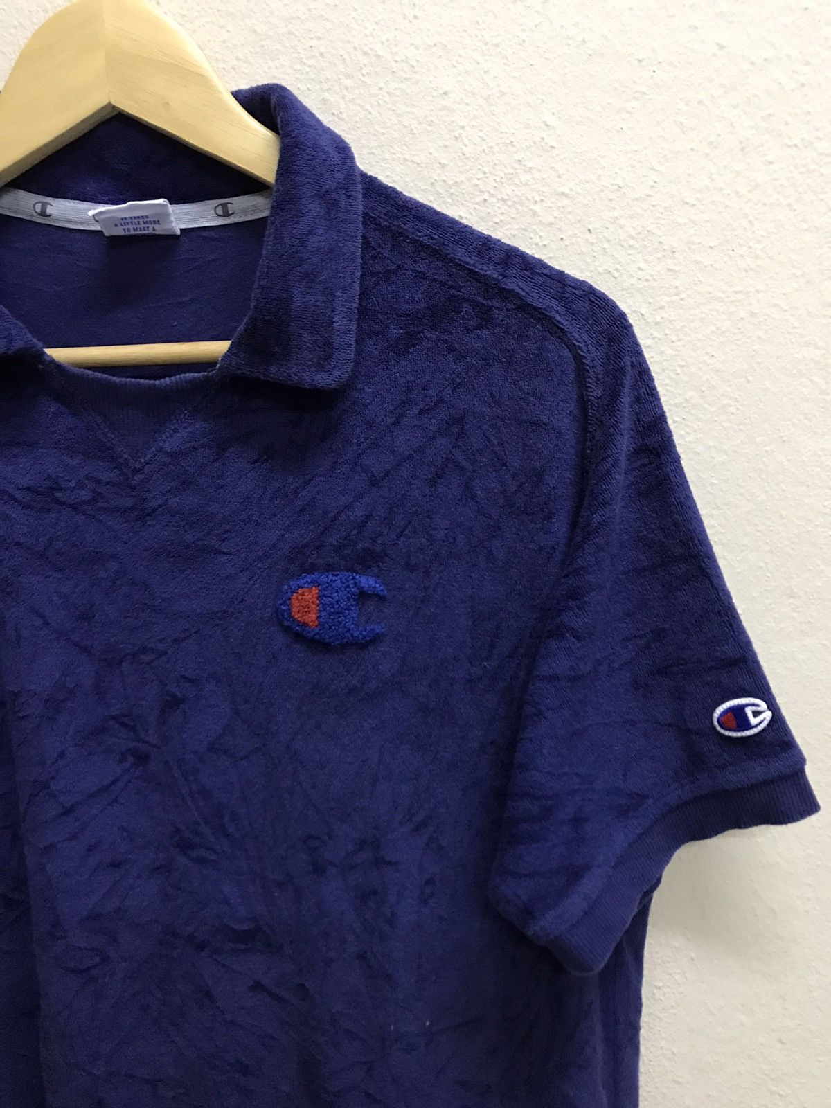 Champion Vintage Champion Micro Fleece Polo Shirt Size US M / EU 48-50 / 2 - 4 Thumbnail