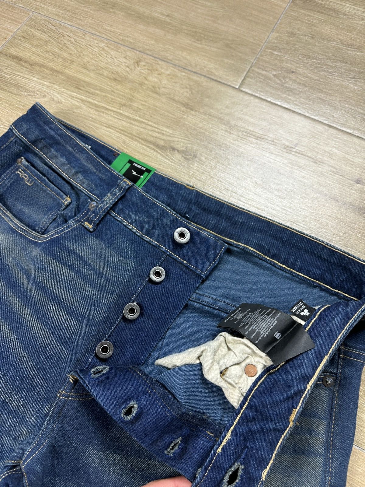 G-Star NEW🏷️ G-Star Raw 3301 Slim Denim Jeans Size US 33 - 4 Thumbnail