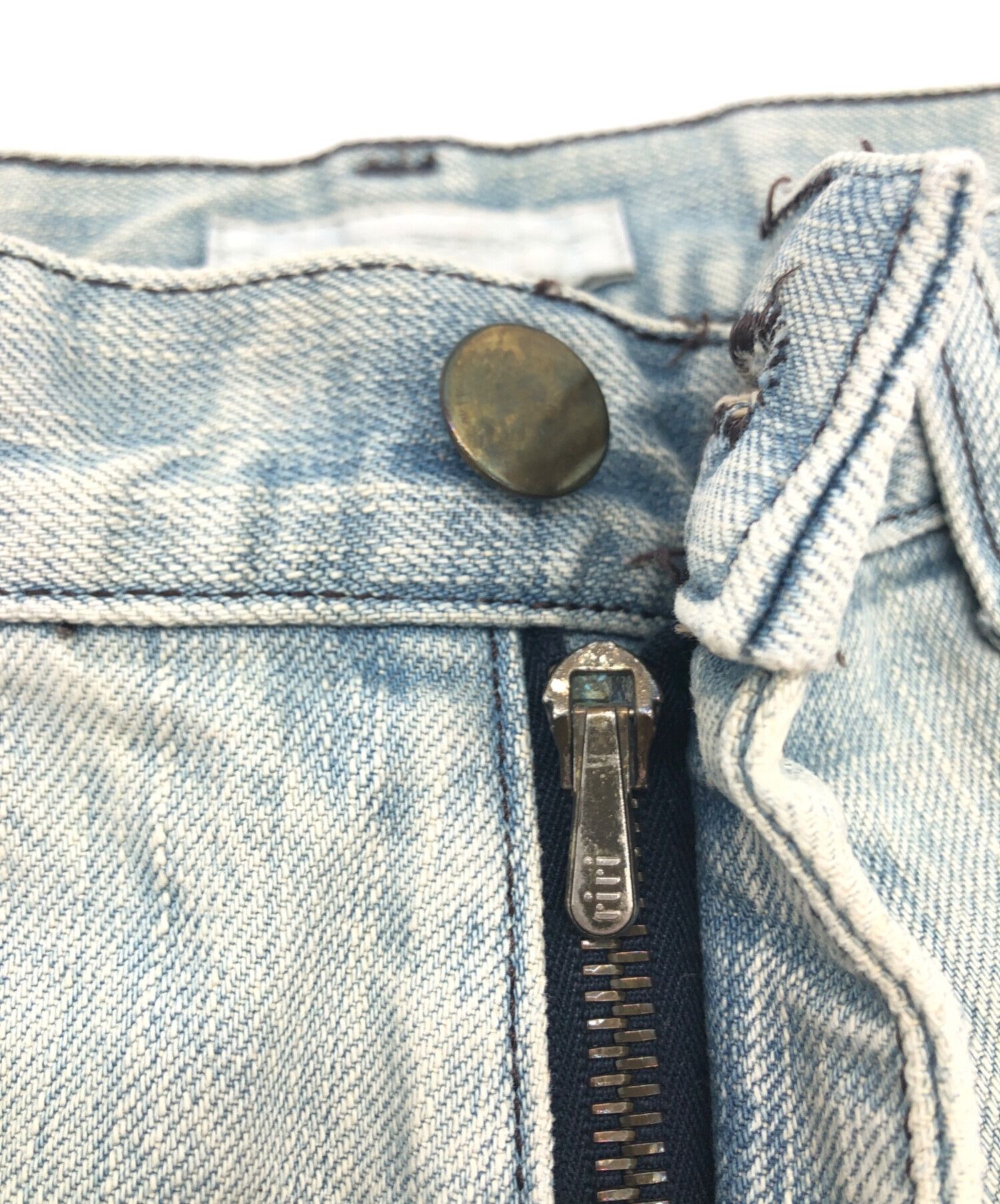 Number (N)ine NUMBER (N)INE Mud-finished Straight Denim Pants 3 x 30 Size US 31 - 5 Thumbnail