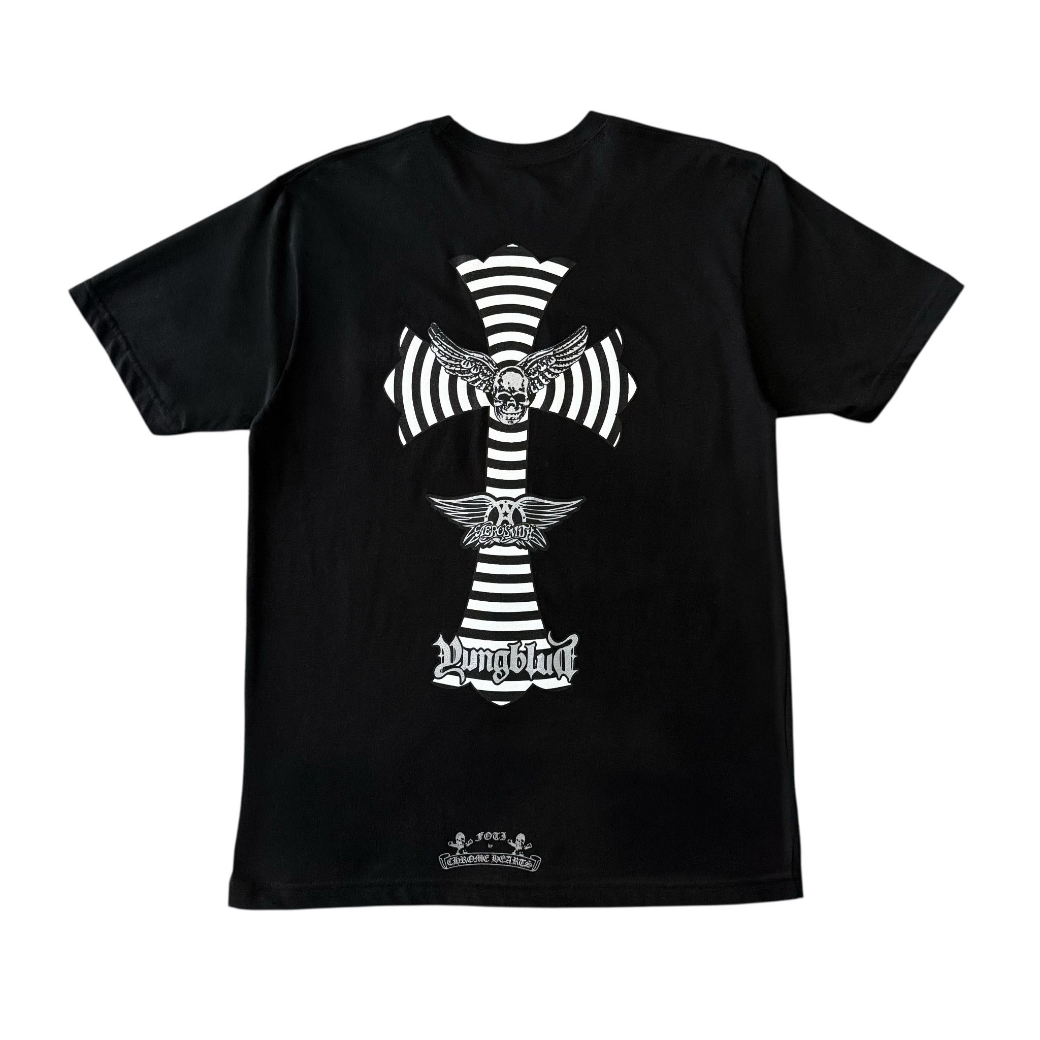 x Foti x Yungblud Aerosmith Short Sleeve Tee Shirt Black Wh