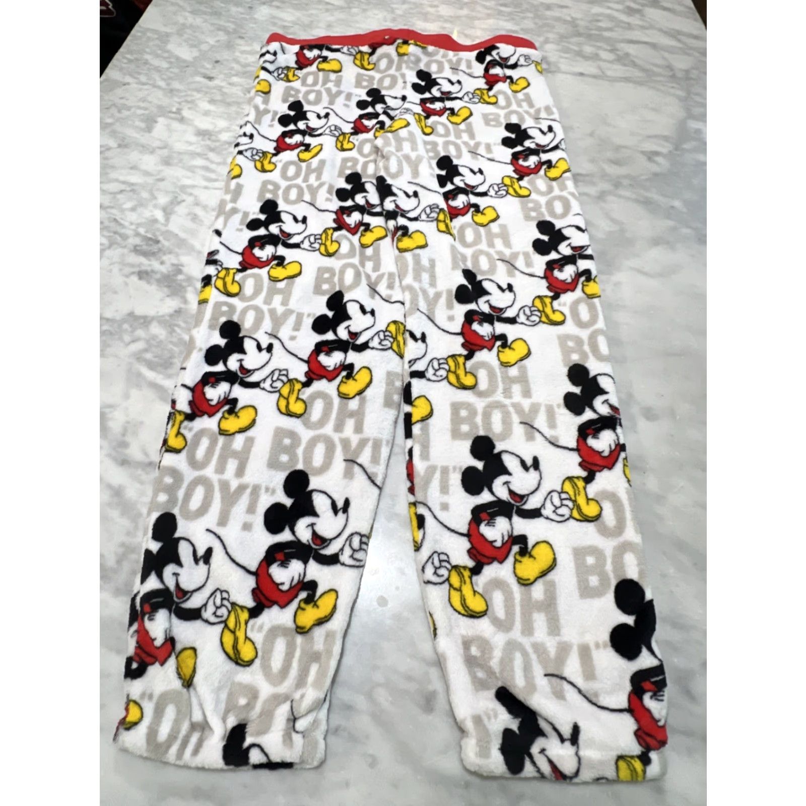 Disney Disney Pants Women’s Large Sleepwear Mickey Mouse Oh Boy Fleece NWT Size 36" / US 14 / IT 50 - 3 Thumbnail