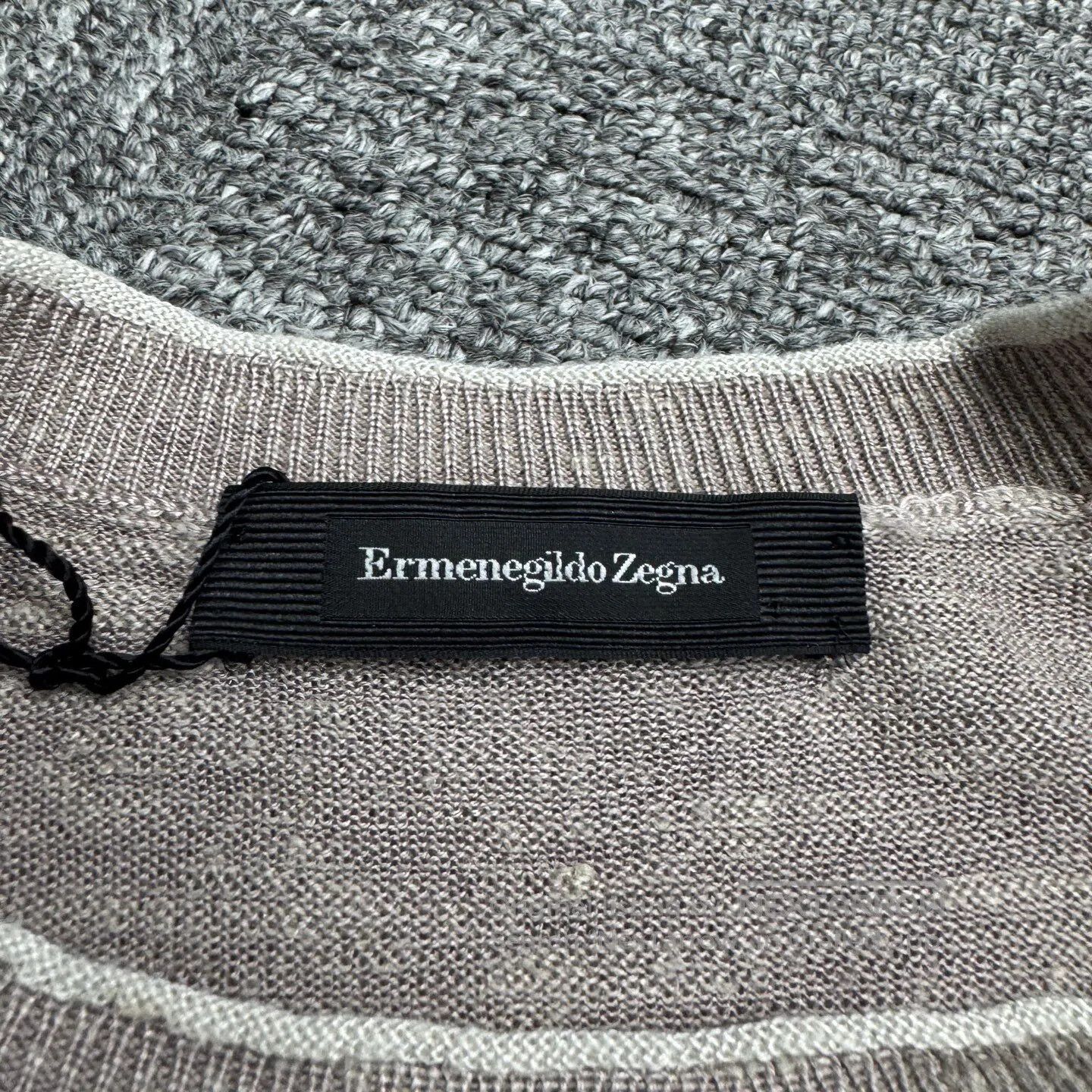 Ermenegildo Zegna Ermenegildo Zegna Silk-linen blended knitted sweater| Size US L / EU 52-54 / 3 - 3 Thumbnail